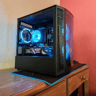 Ryzen 2600X with RTX 2060.  B450m, 16Gb Ram, 2TB storage, RGB!