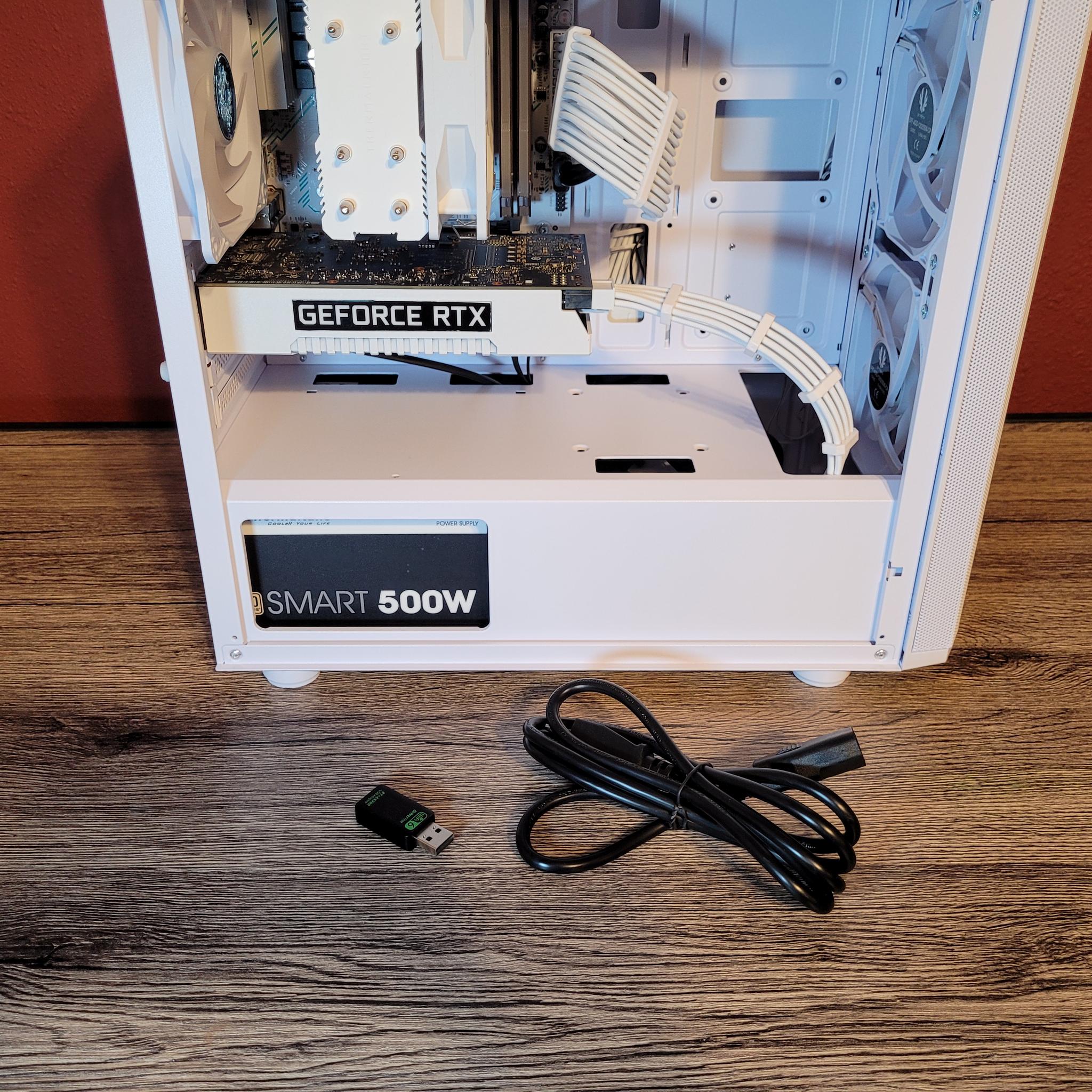 White RTX 2060 Gaming PC (Ryzen 5 2600X | 16GB RAM | 500GB SSD | Wifi + BT)
