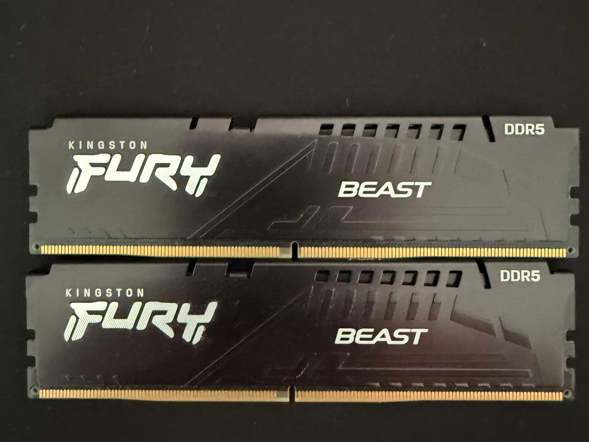 Kingston Fury Beast (2 x 16GB) CL-40 RAM DDR5 6000