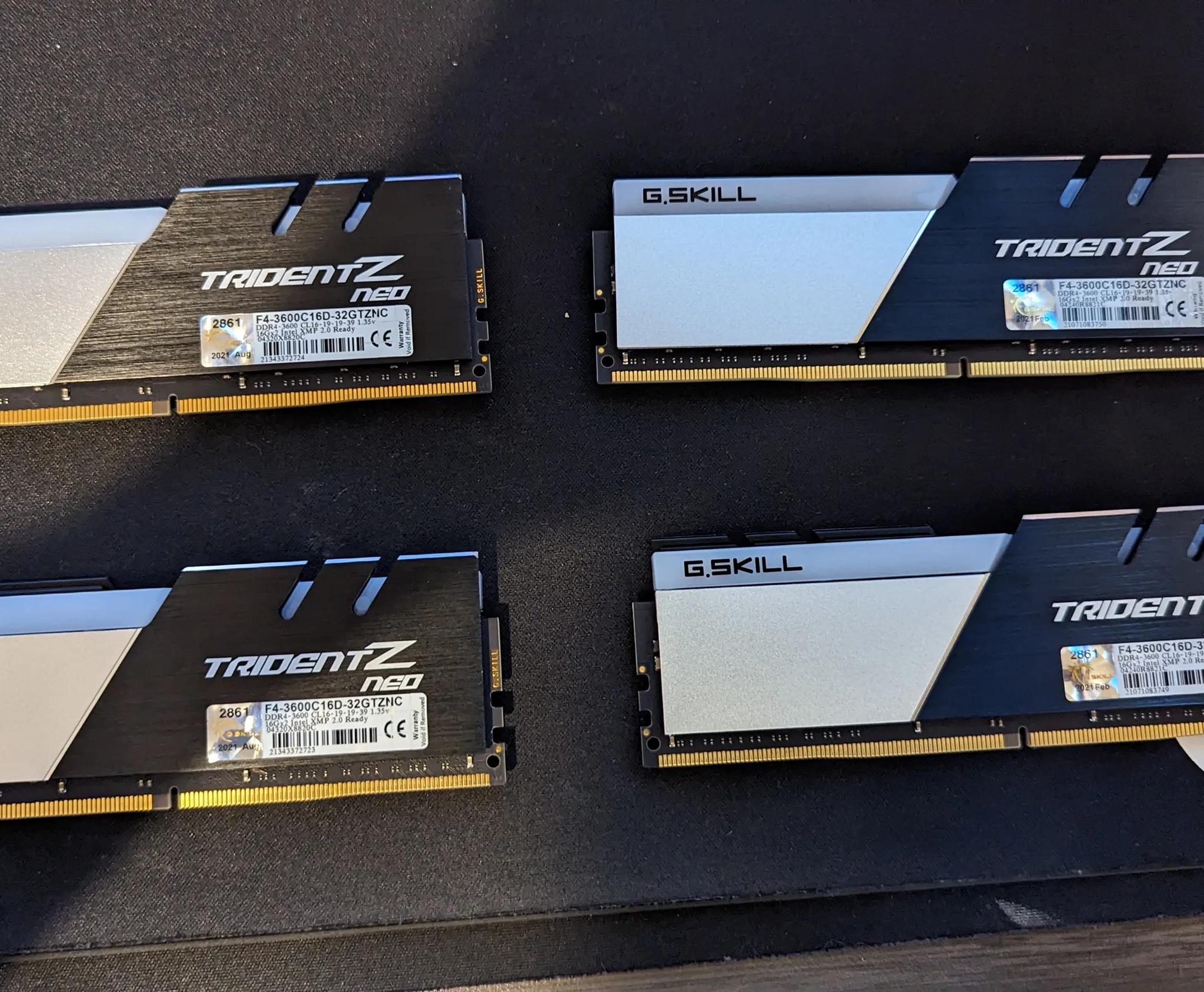 G.Skill Trident Z Neo 32 GB (2 x 16 GB) DDR4-3600 CL16 Memory