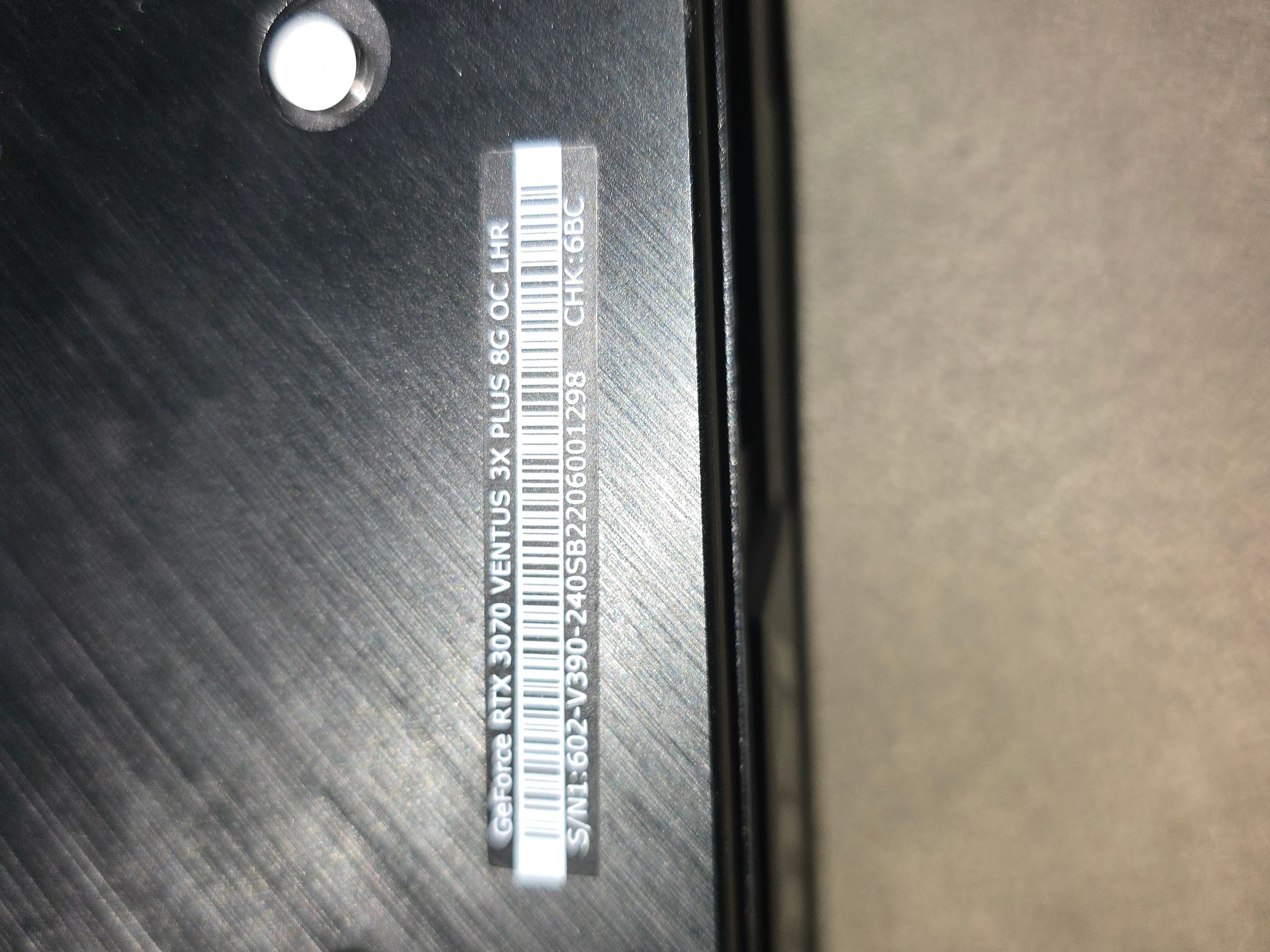 MSI GeForce RTX 3070 Ventus 3X 8G OC LHR