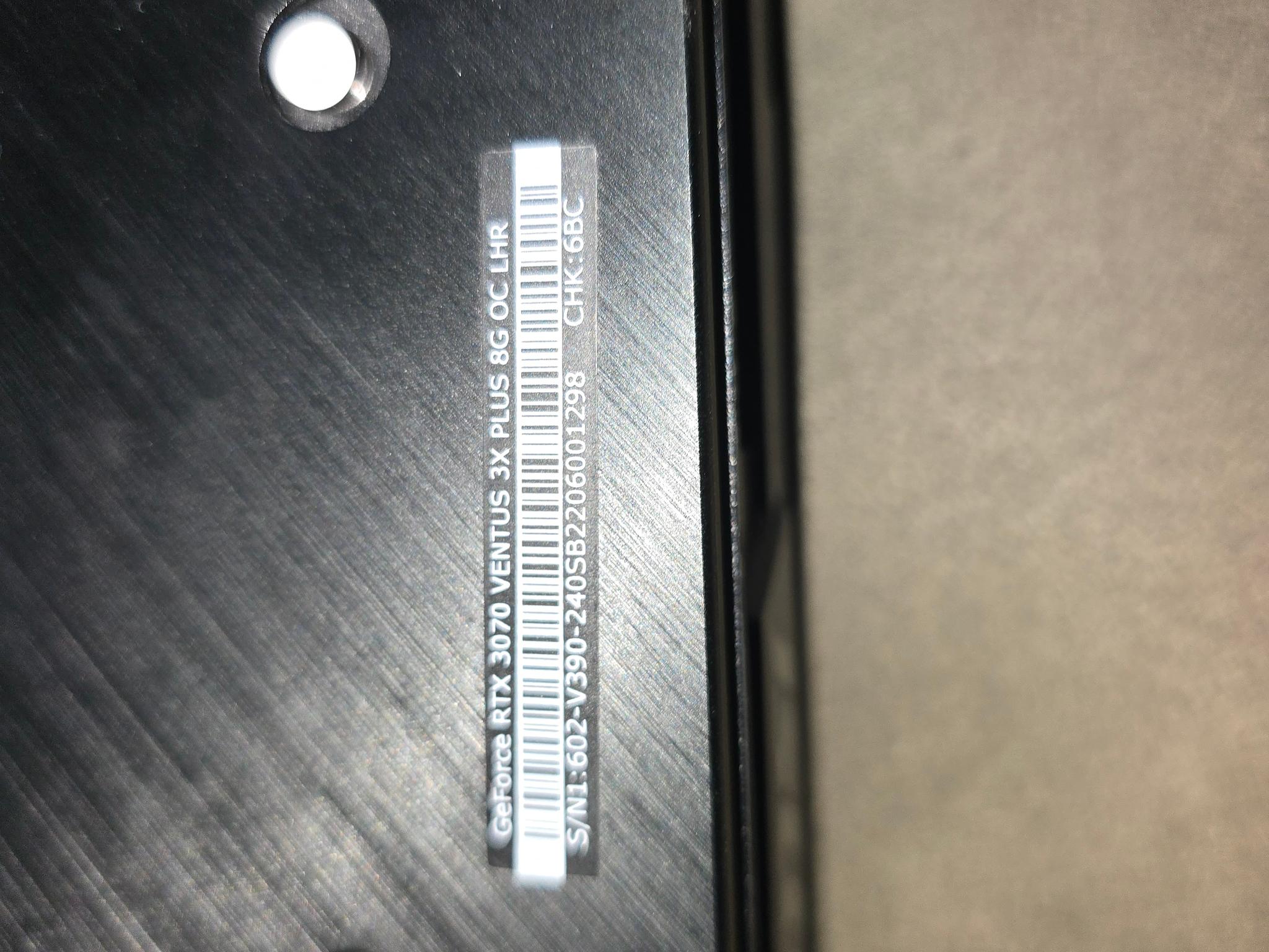 MSI GeForce RTX 3070 Ventus 3X 8G OC LHR - Image 3