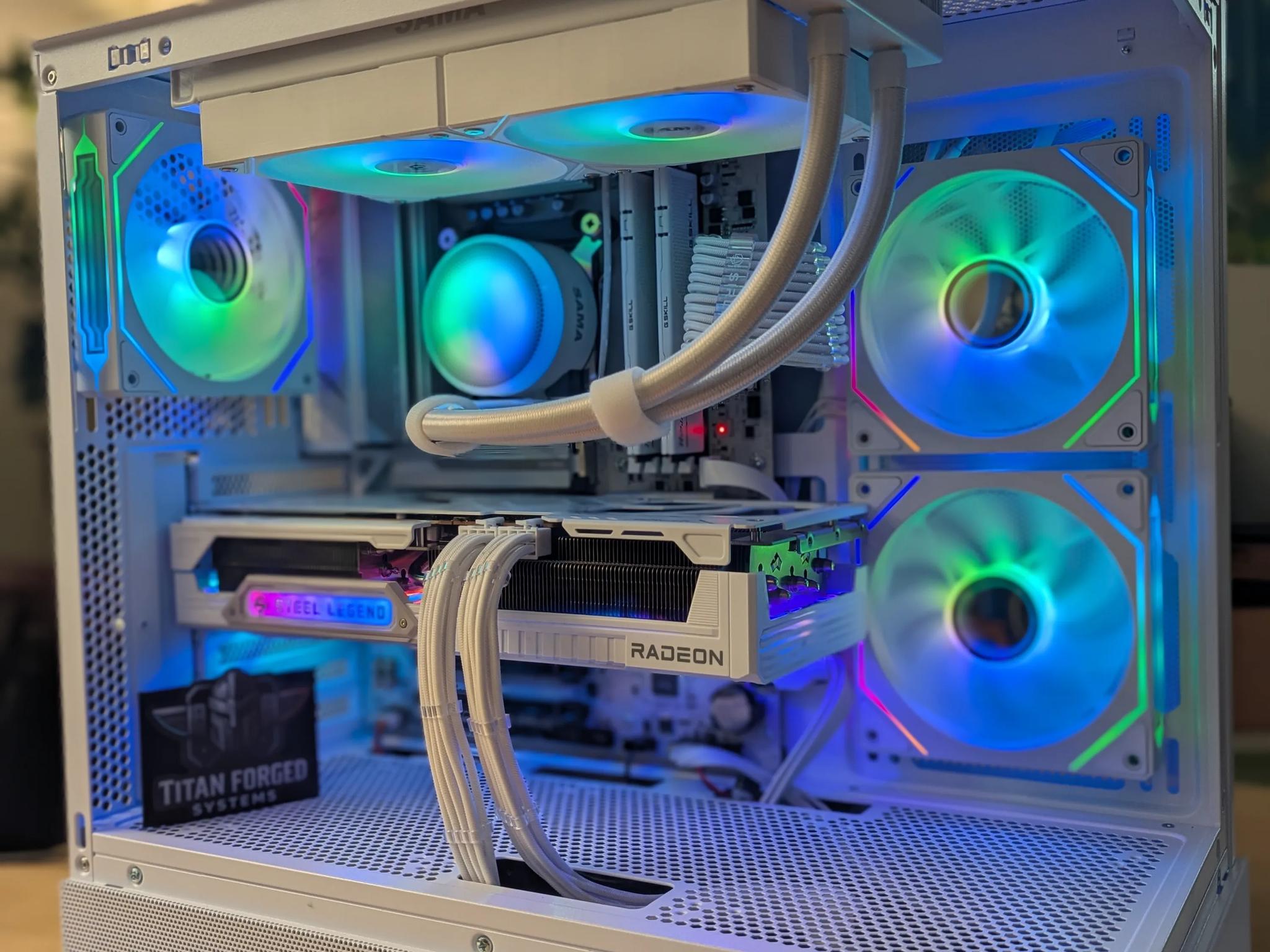 🌨️ Glacia | 9070XT | AMD 7700 | Whiteout Gaming Rig | 32GB DDR5 | 2TB NVMe