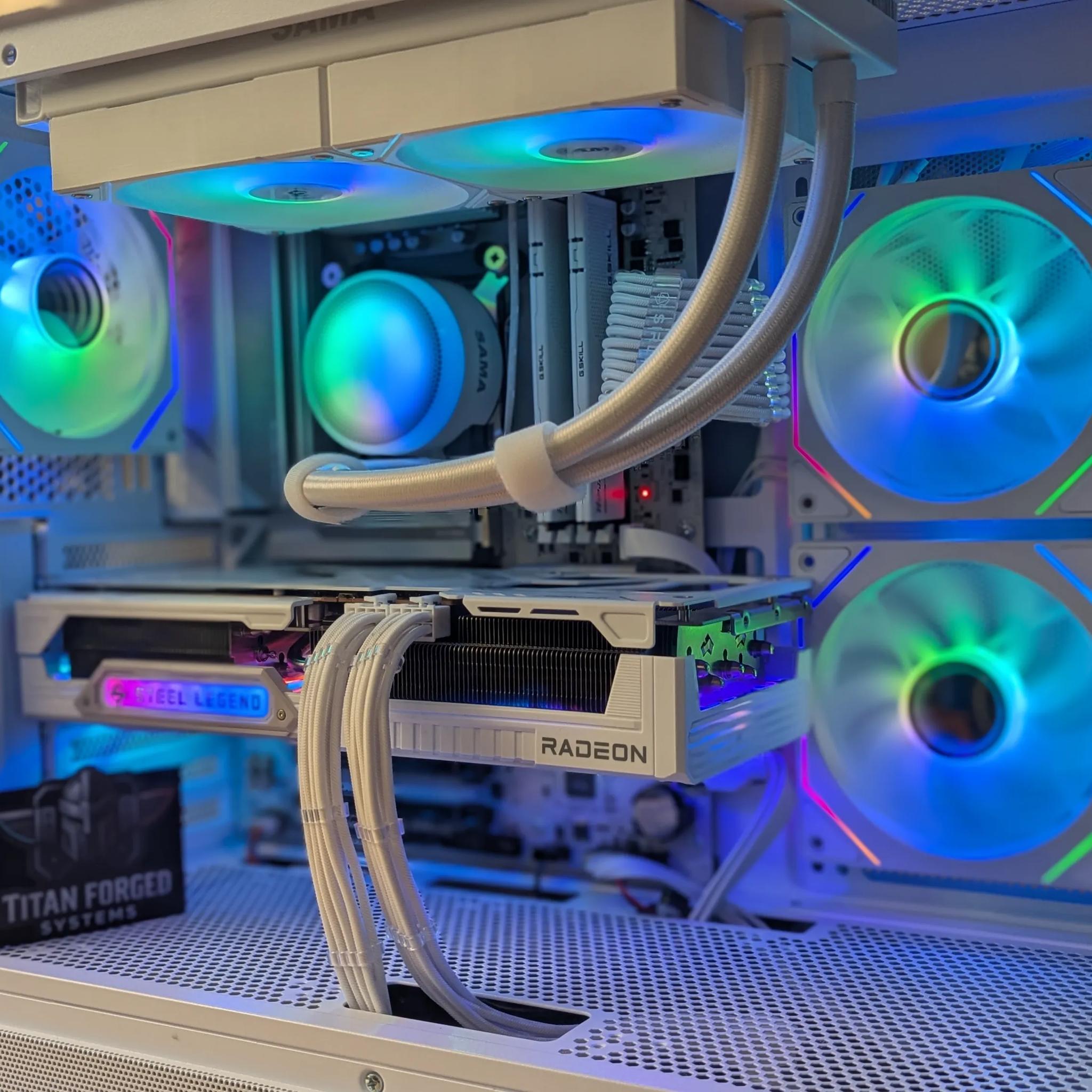 🌨️ Glacia | 9070XT | AMD 7700 | Whiteout Gaming Rig | 32GB DDR5 | 2TB NVMe