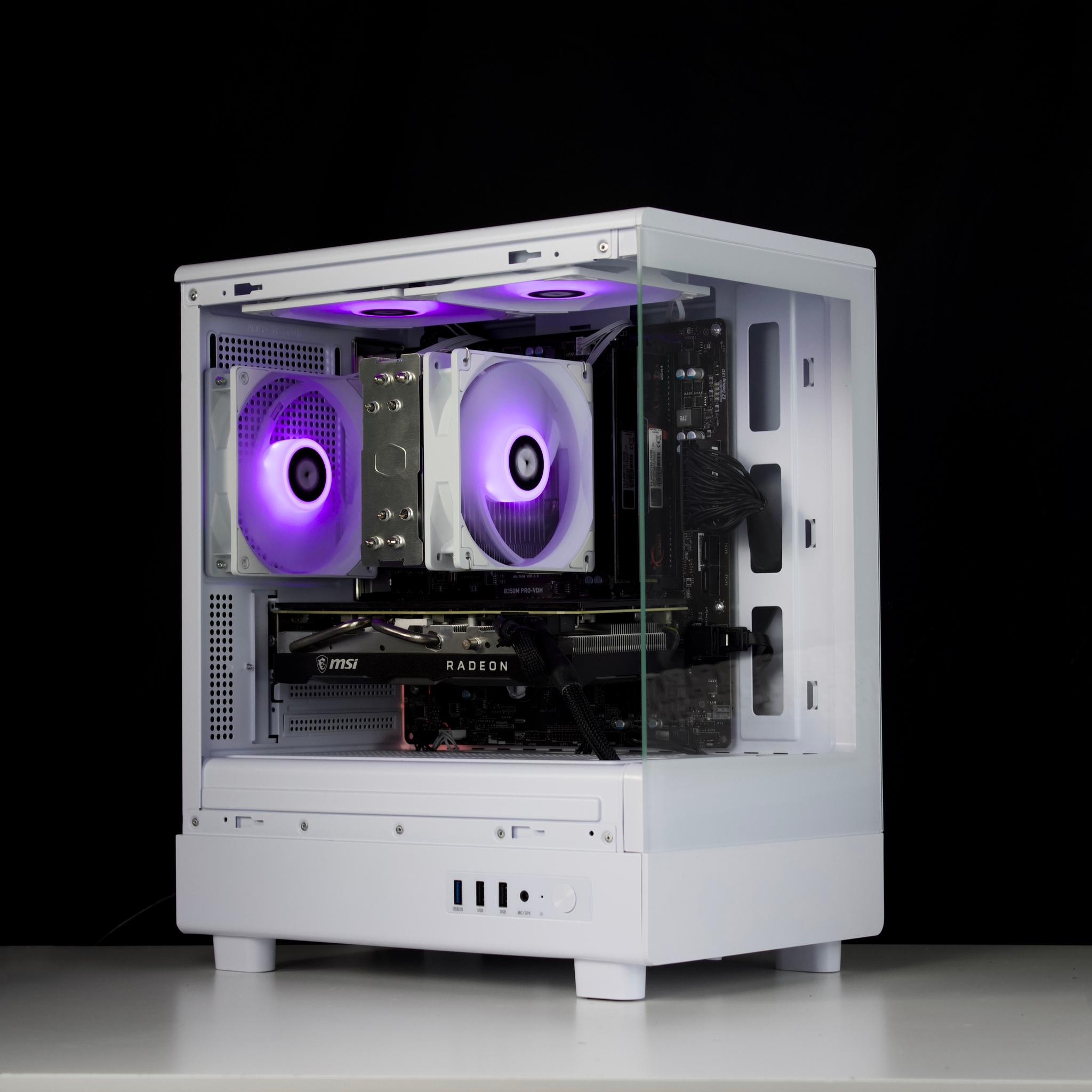 🧊❄️🧊 White Gaming PC – RX 5700 XT, Ryzen 5 3600, 16GB RAM, 512GB SSD - WiFi, BlueTooth 🧊❄️🧊