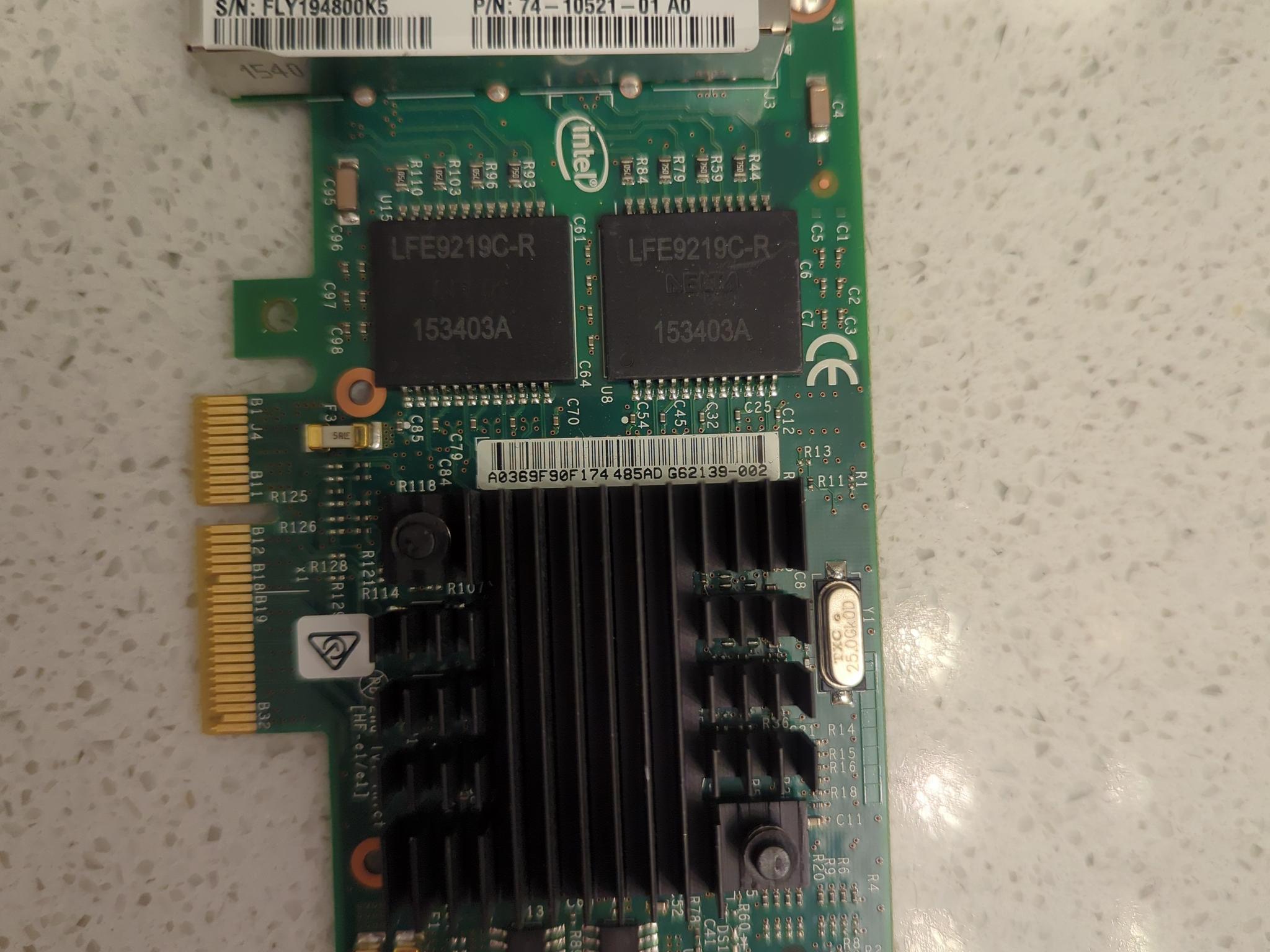 Intel i350 4 Port 1Gbps Adapter with Standard & Low Profile Brackets
