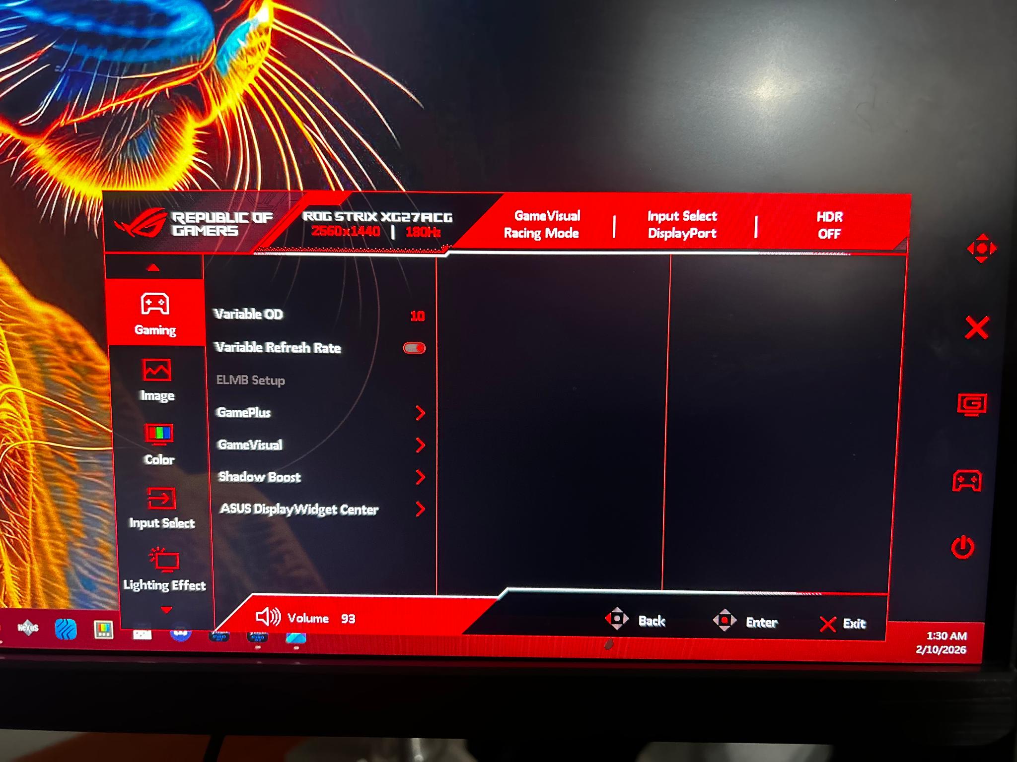 ASUS ROG Strix 27" 2K QHD (2560 x 1440) (180Hz Refresh Rate) (XG27ACG)