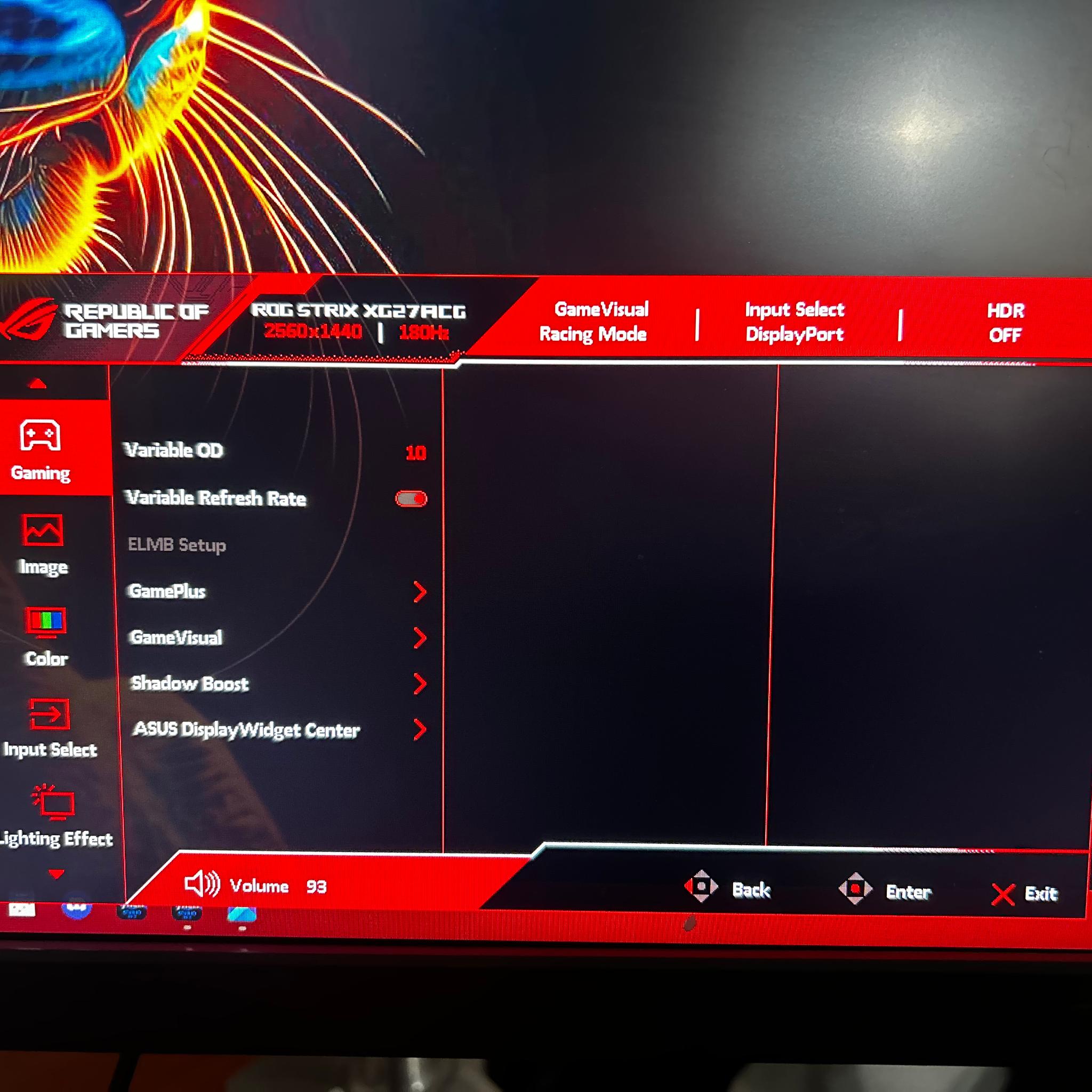 ASUS ROG Strix 27" 2K QHD (2560 x 1440) (180Hz Refresh Rate) (XG27ACG)
