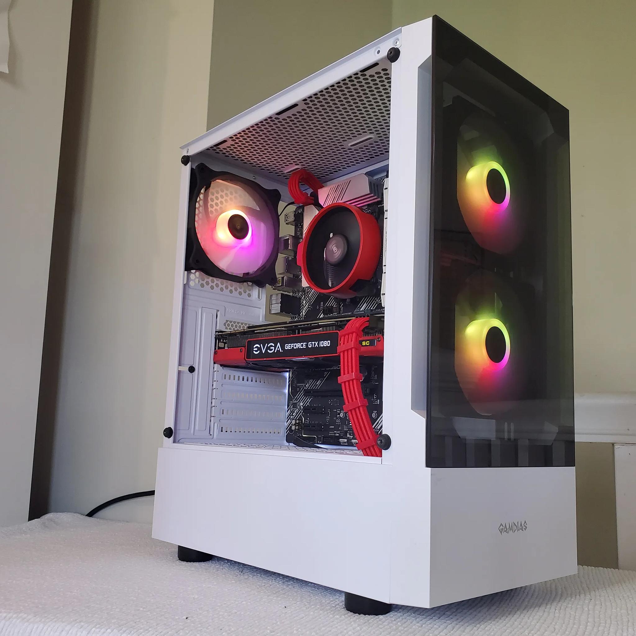 Red Ryzen 5 / GTX 1080 build