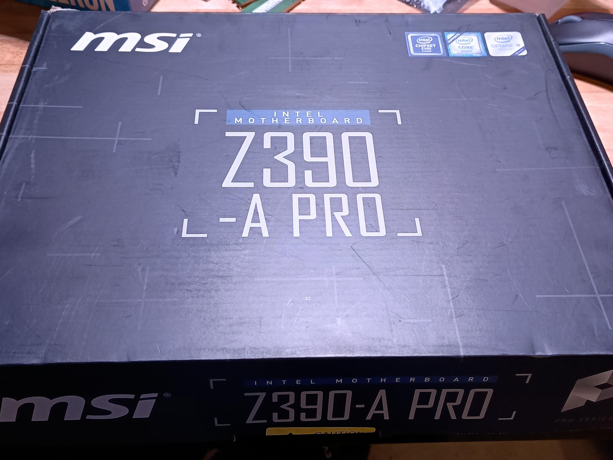 MSI Z390-A Pro Motherboard + CPU
