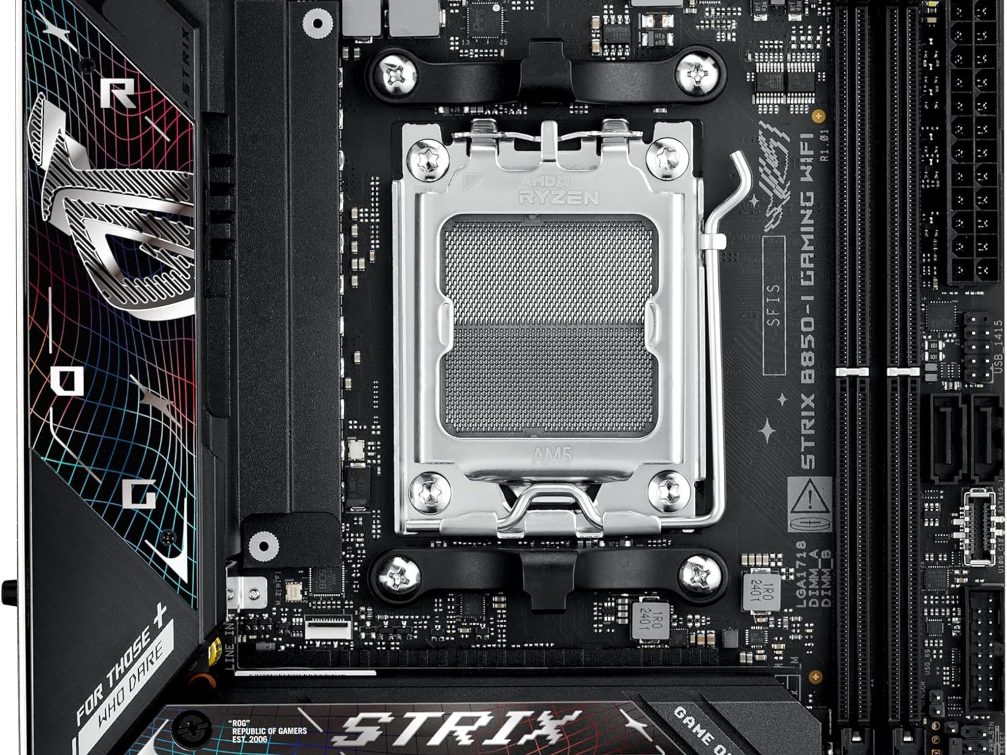 ASUS ROG STRIX B850-I GAMING WIFI AMD B850 AM5 DDR5 Mini-ITX Desktop Motherboard
