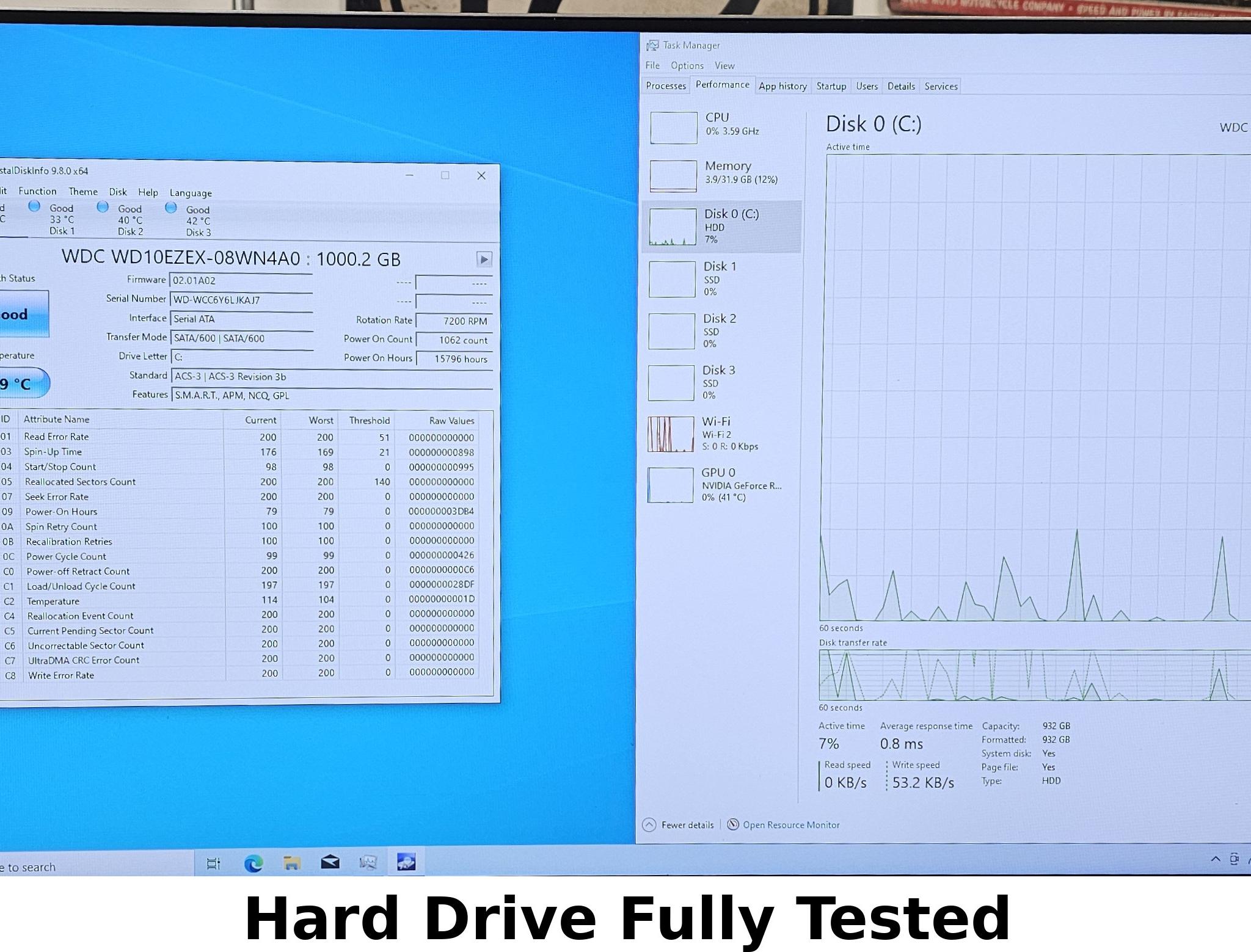 1TB 3.5" Hard Drive WD BLUE