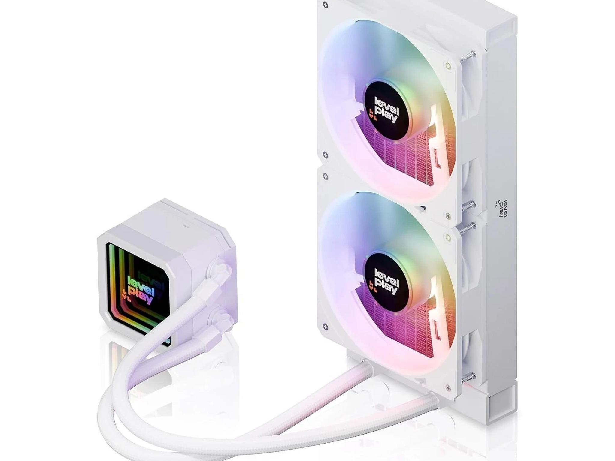 Levelplay Combat CL240 AIO Liquid Cooler -WHITE (NEW)