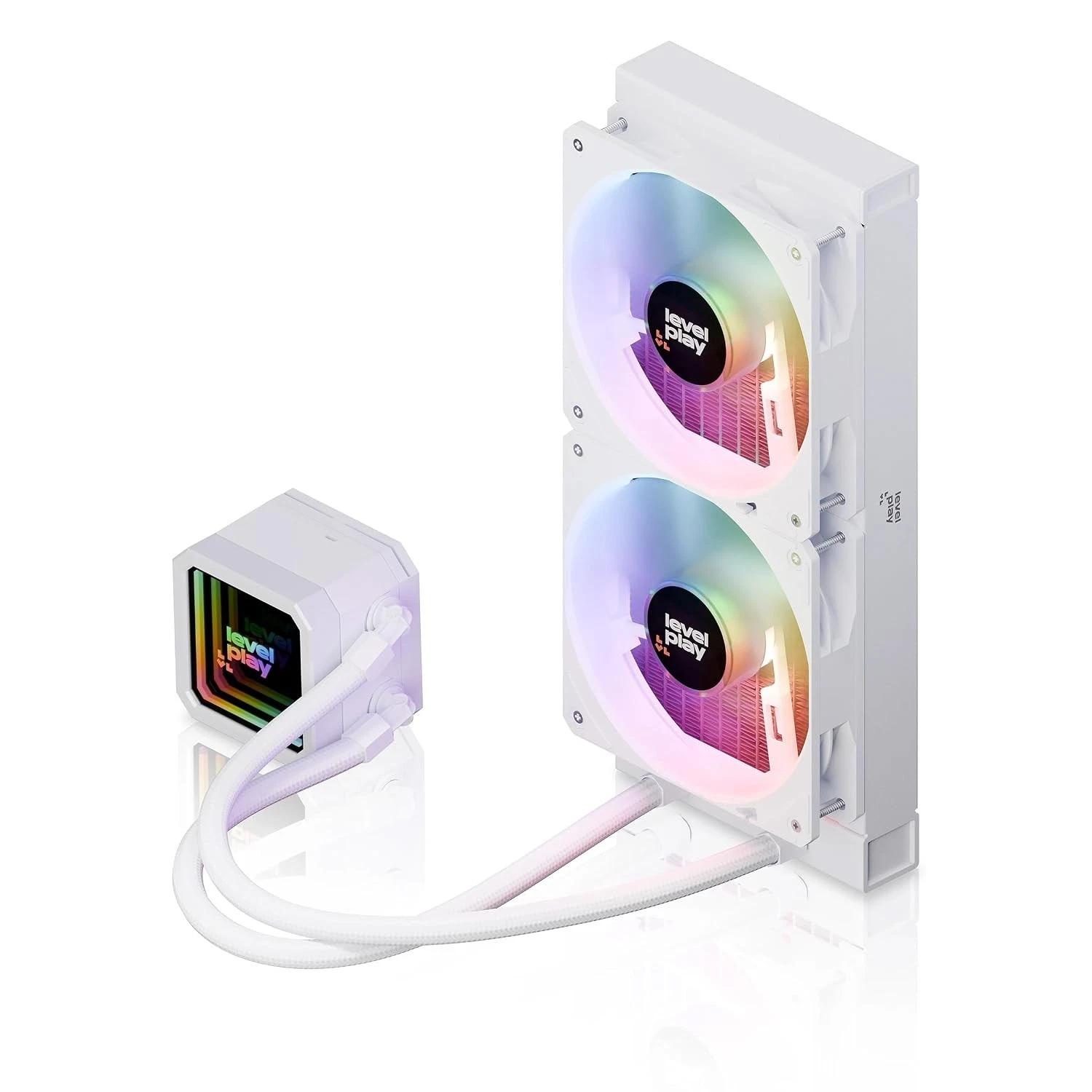 Levelplay Combat CL240 AIO Liquid Cooler -WHITE (NEW)