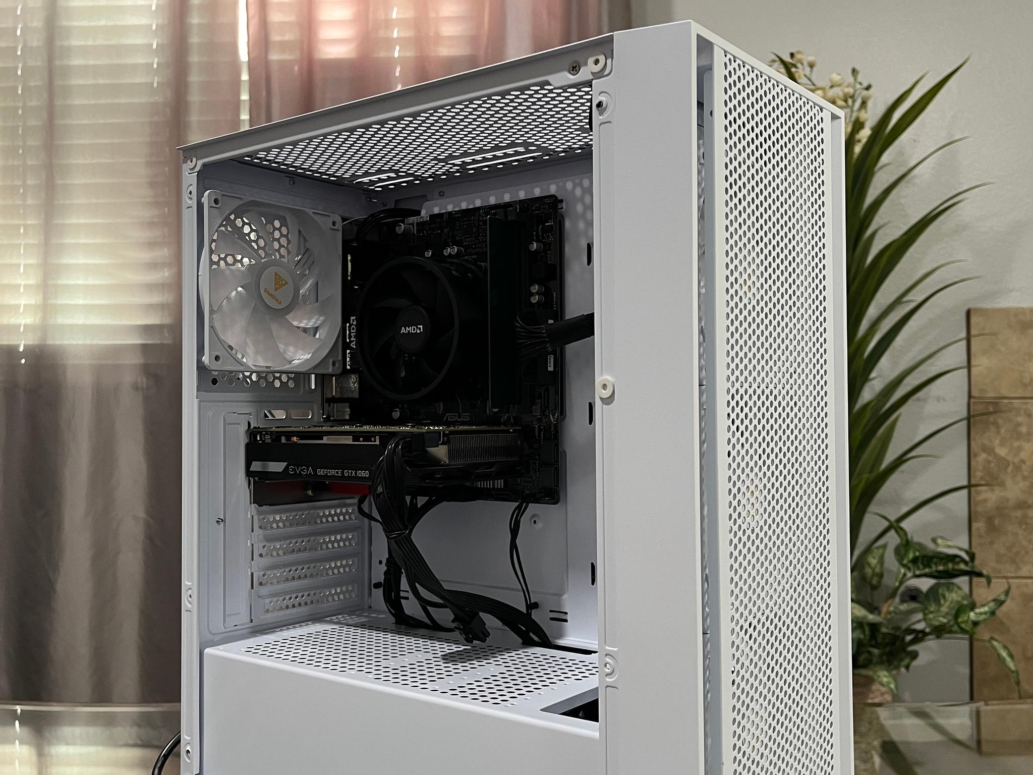 GTX 1060 6GB, Ryzen 5 2600, 8GB RAM | White RGB Gaming Computer/Pc