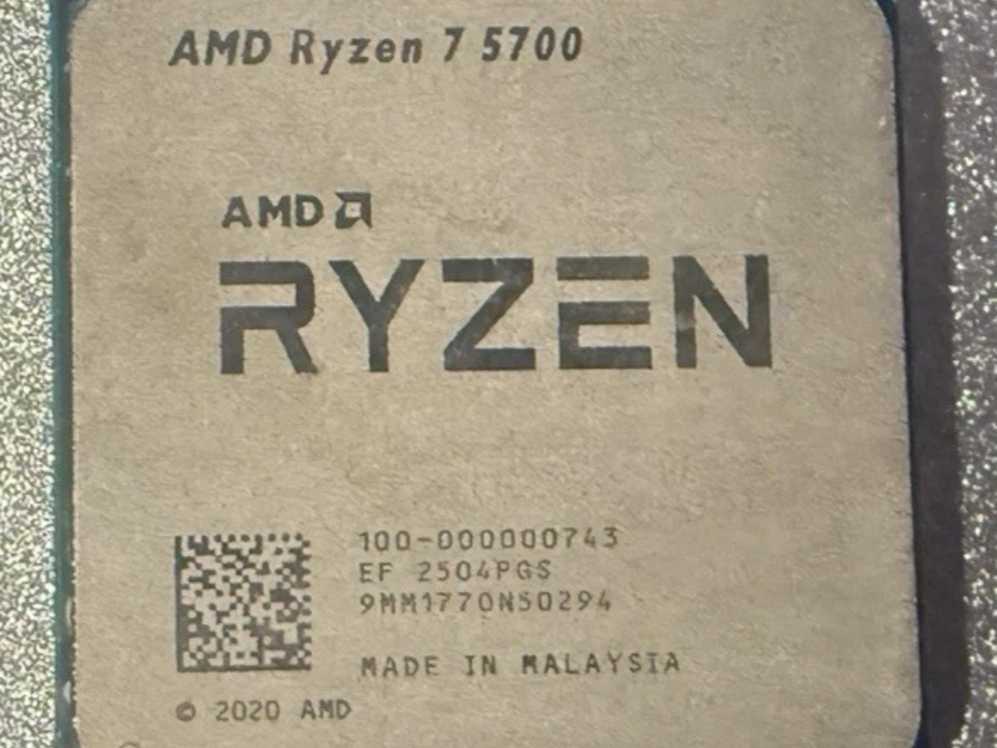AMD Ryzen 7 5700 Desktop Processor 3.7 GHz 100-000000743 MPN