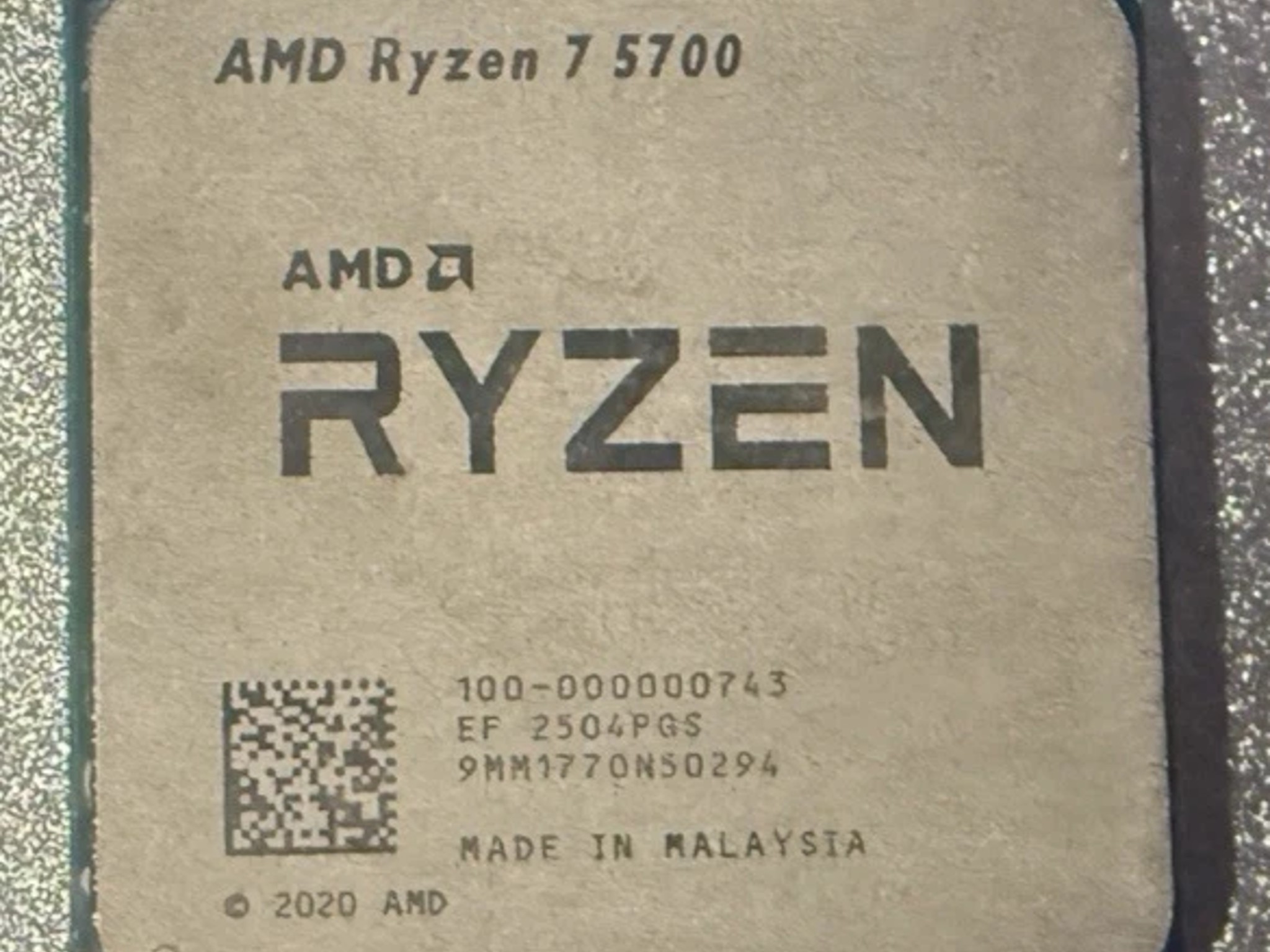 AMD Ryzen 7 5700 Desktop Processor 3.7 GHz 100-000000743 MPN