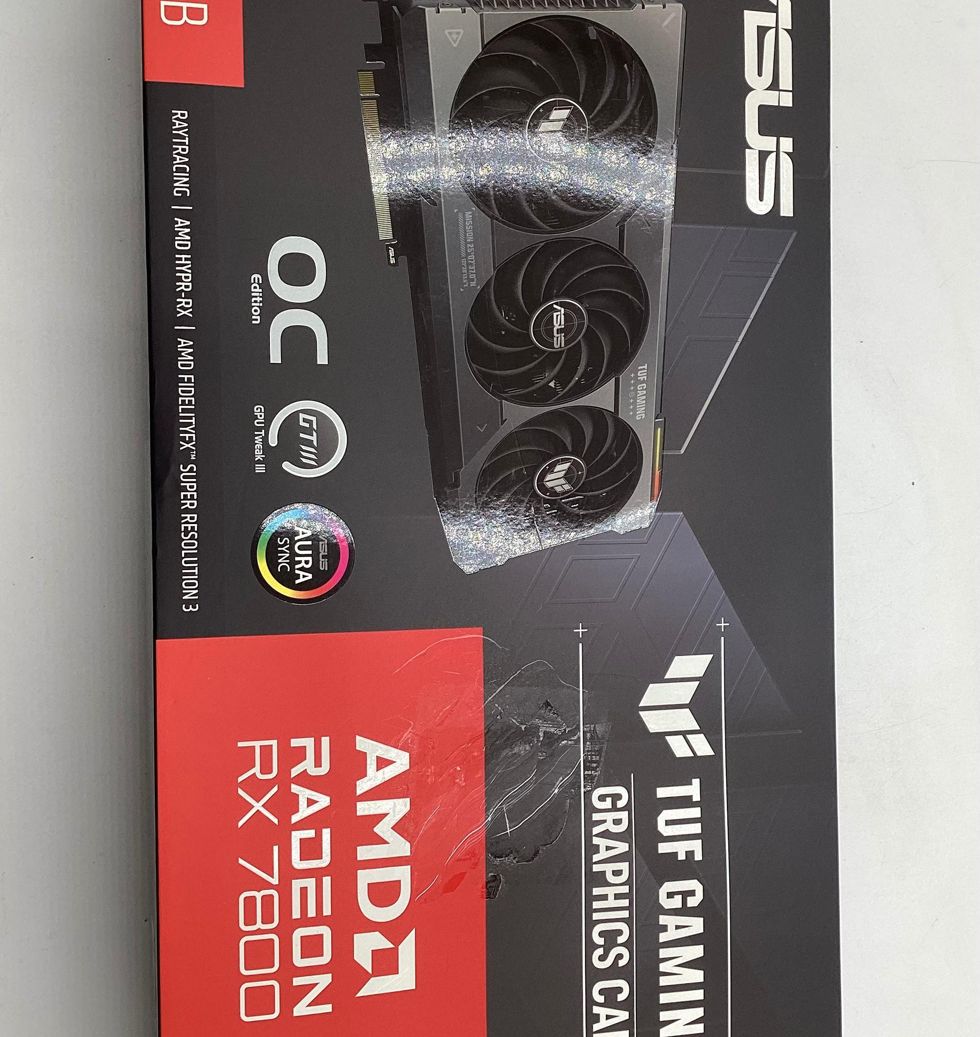ASUS TUF Gaming Radeon™ RX 7800 XT OC Edition 16GB GDDR6 (PCIe 4.0, 12GB GDDR6, HDMI 2.1