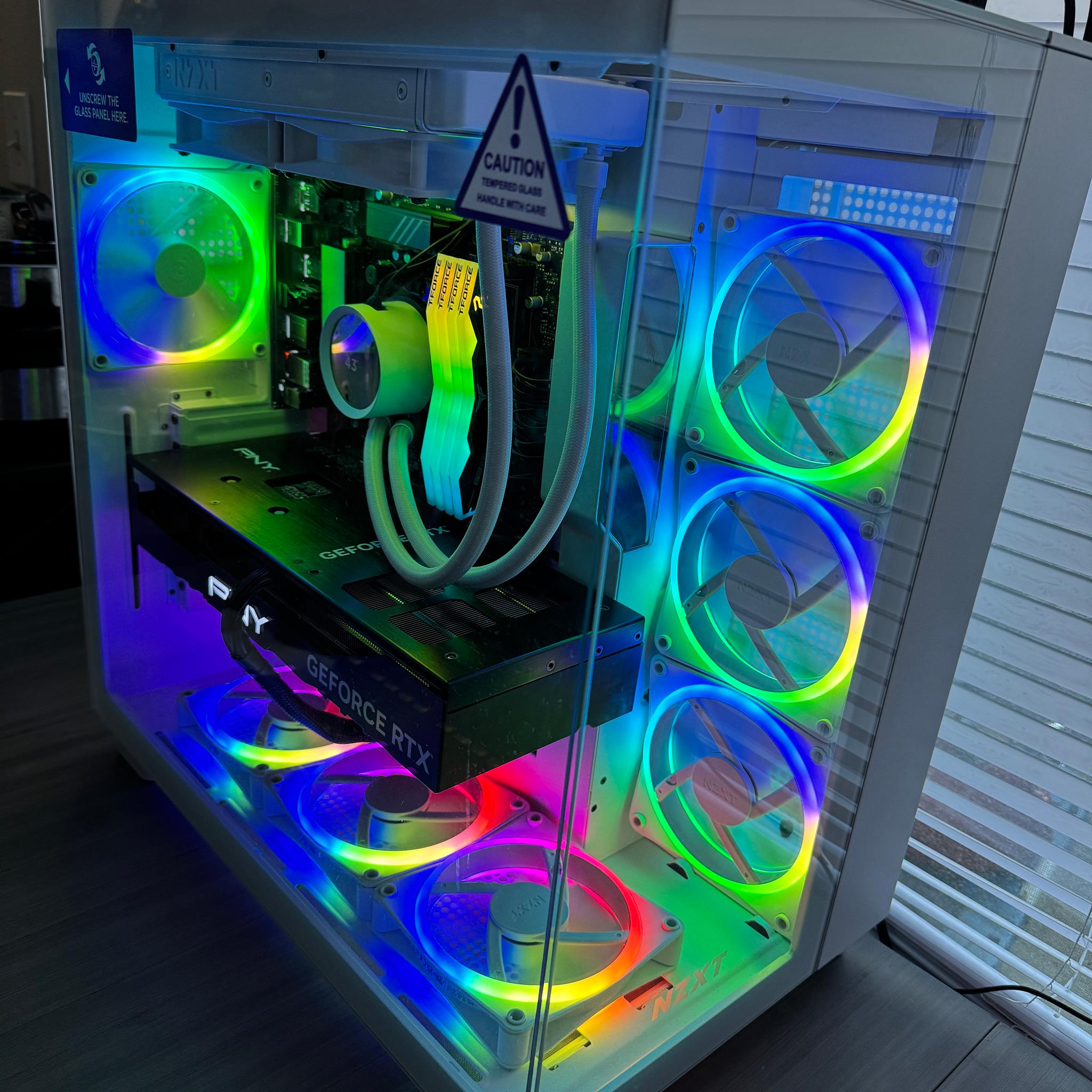 H9 White Case Ryzen 7 9800X3D - 4080 Super Custom Gaming PC Build