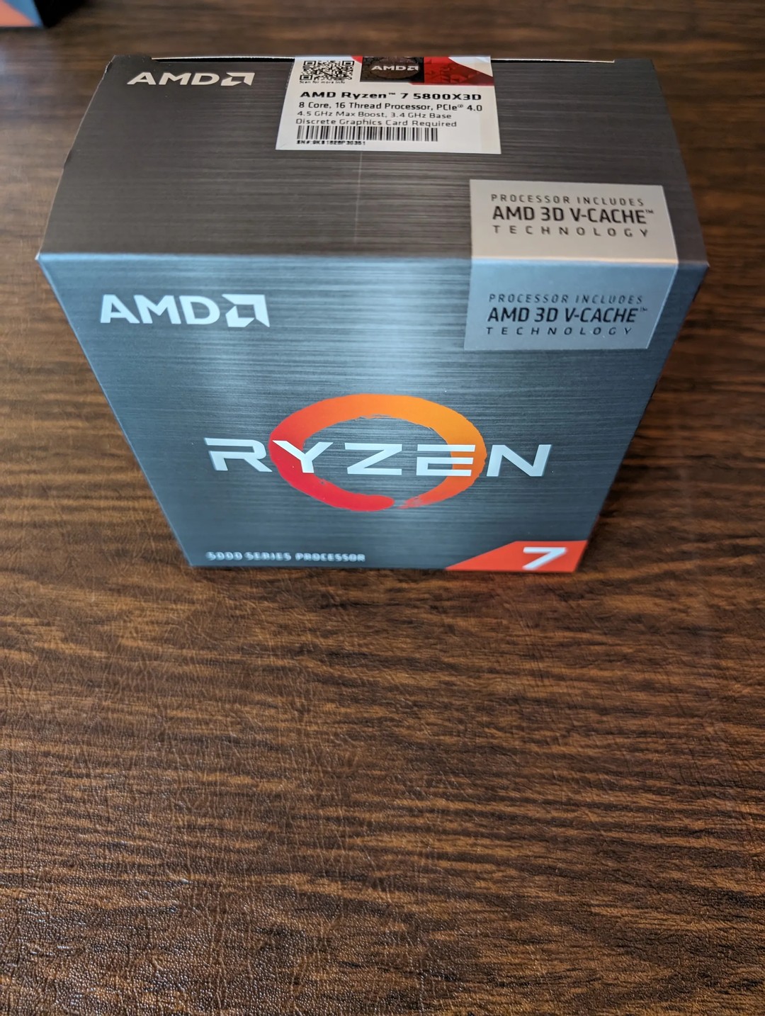 AMD Ryzen 7 5800X3D 8-Core 3.4 GHz Socket AM4 CPU - Brand New in
