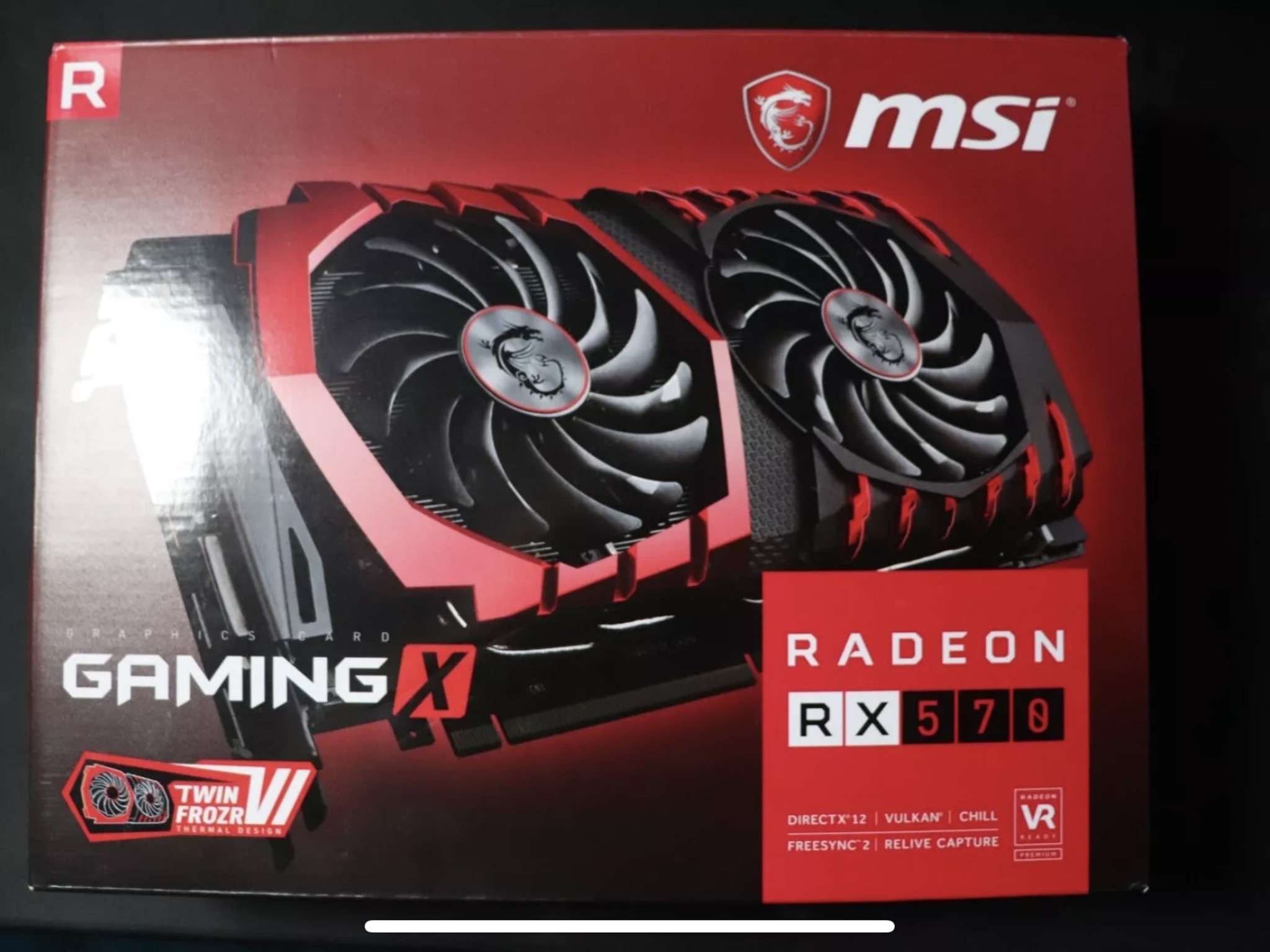 MSI AMD radeon rx570 4gb of GDDR5