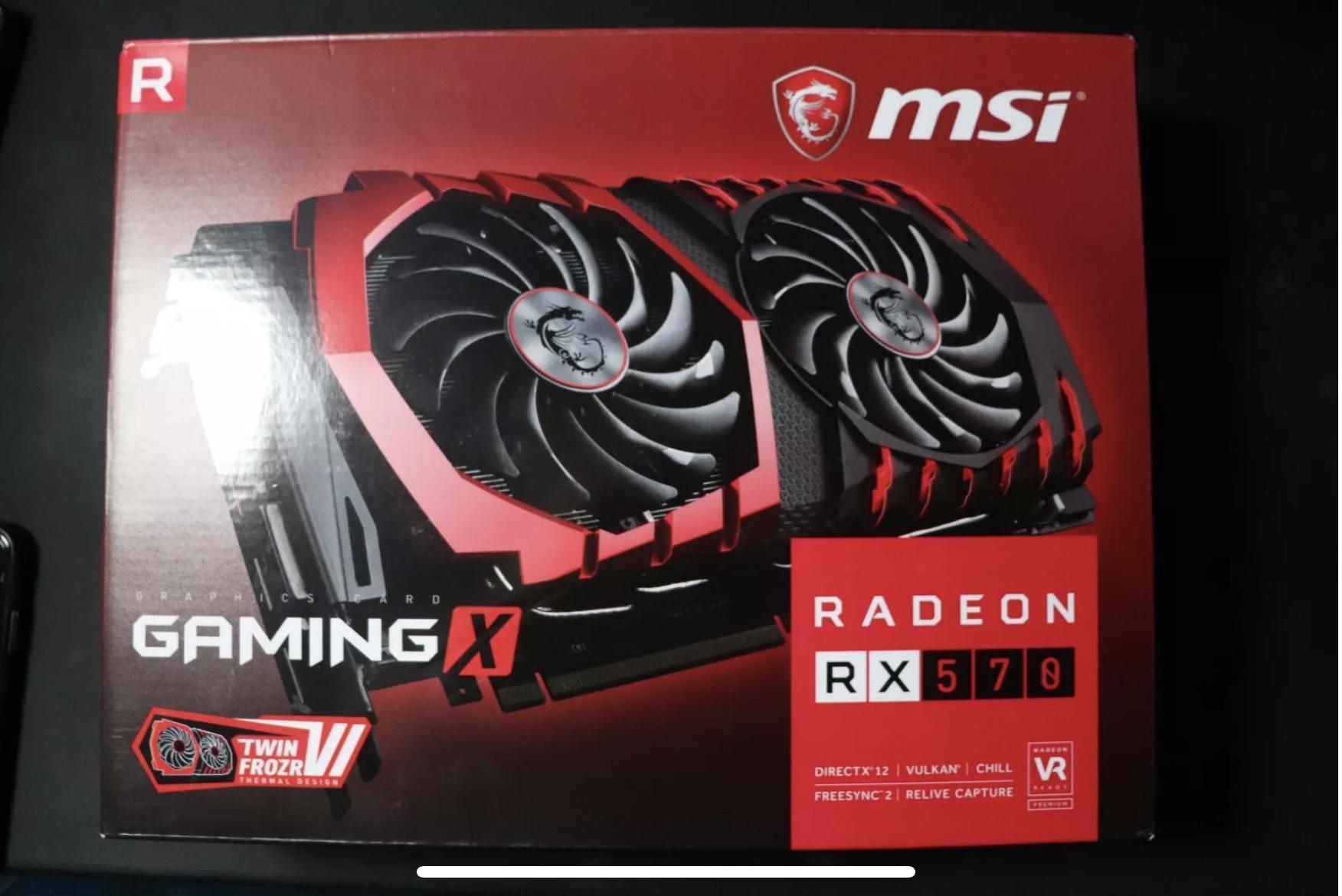 MSI AMD radeon rx570 4gb of GDDR5