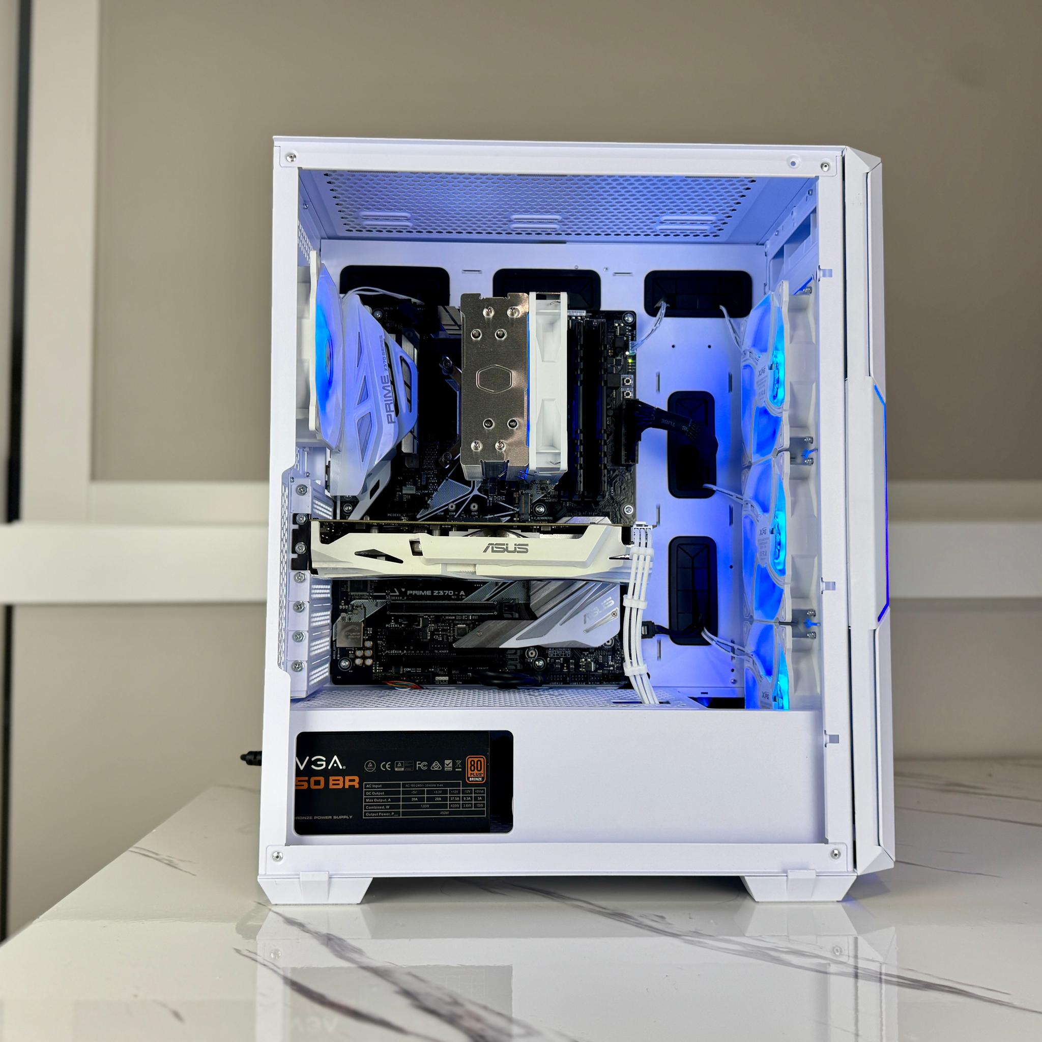 White Budget Beast! Intel i5 GTX 1060, 16GB 1080P Gaming/Streaming PC