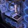 Premium Custom Gaming PC All White Build.  9800X3D and 9070XT XFX Swift