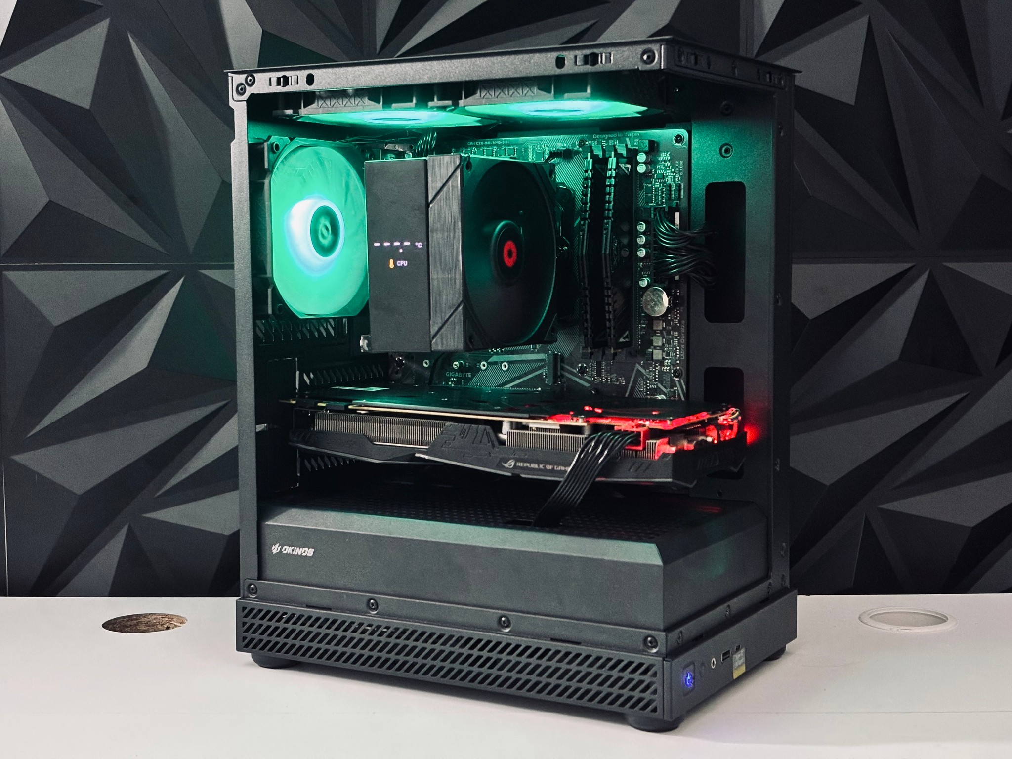 🧡🖤 Black Gaming PC - GTX 1070 / Ryzen 5 3600 / 16GB RAM  🖤🧡