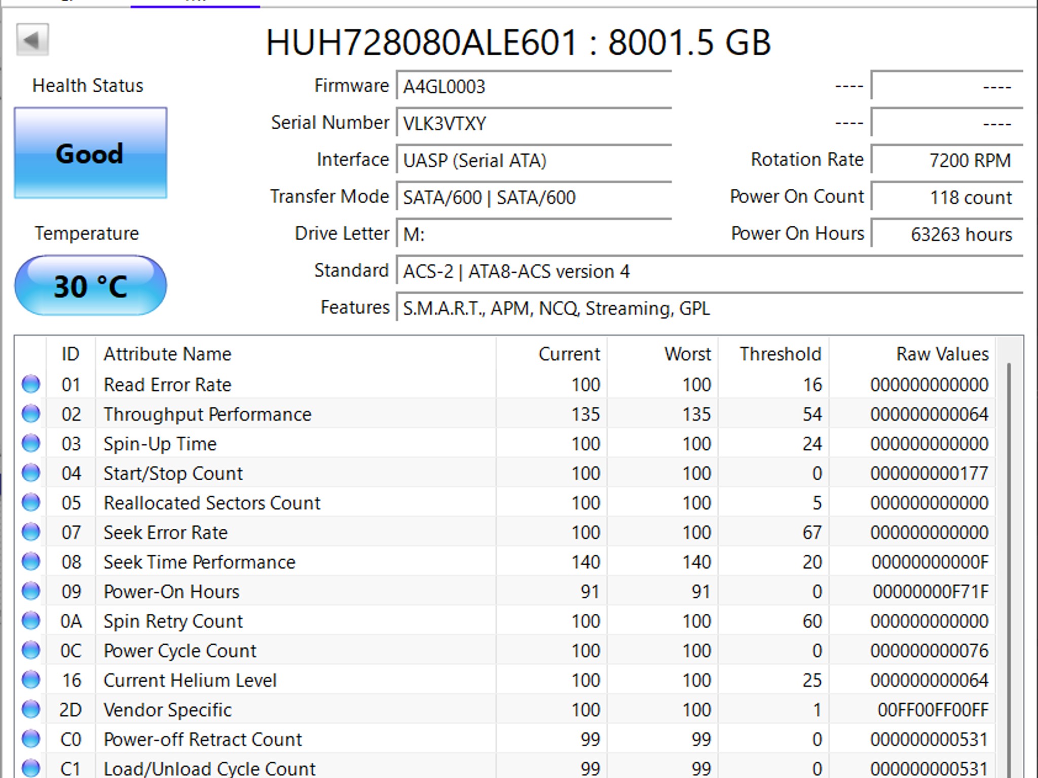 8TB Hard Drive - HGST 7200RPM