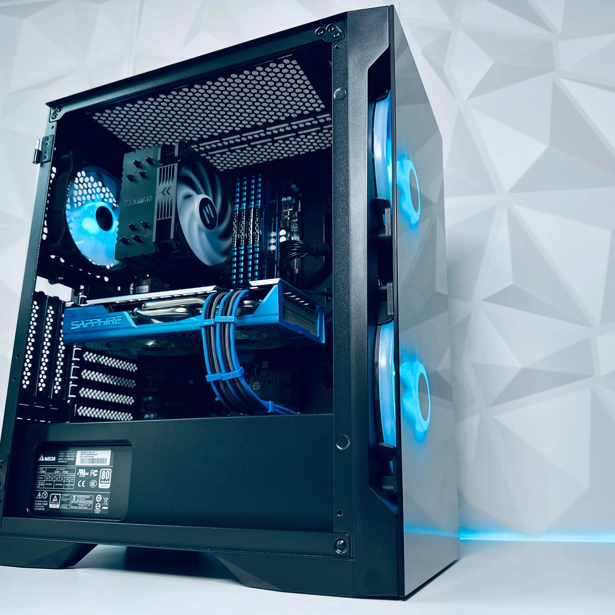 💙💎 SAPPHIRE Gaming PC🔷AMD RX 580 8GB 🔷Intel Core i7 4770🔷16GB  RAM🔷500GB SSD