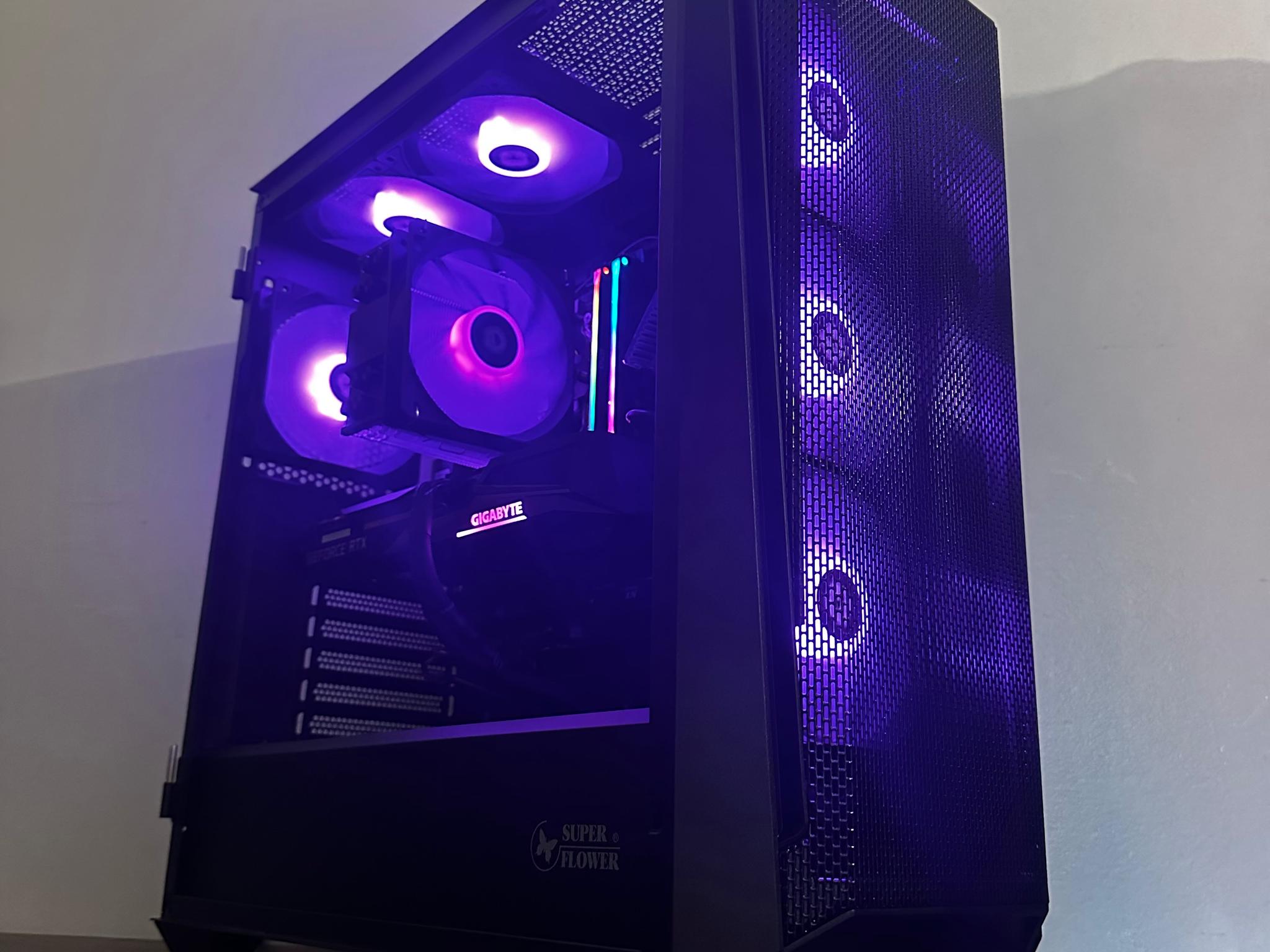 Gaming PC (Ryzen 5 5600 + RTX 3060 12GB + 32GB RGB RAM)