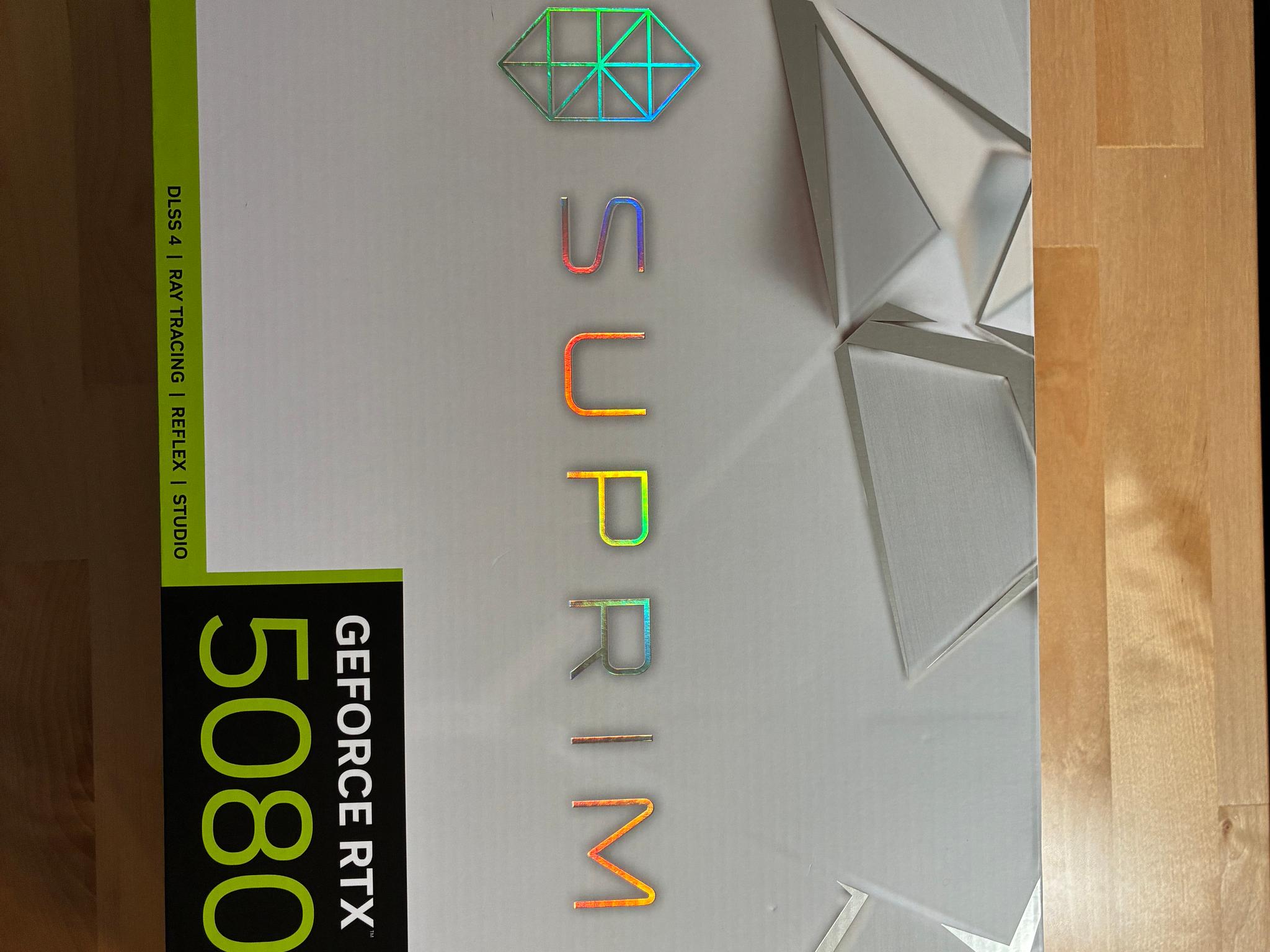 MSI GeForce RTX 5080 16G SUPRIM SOC Edition