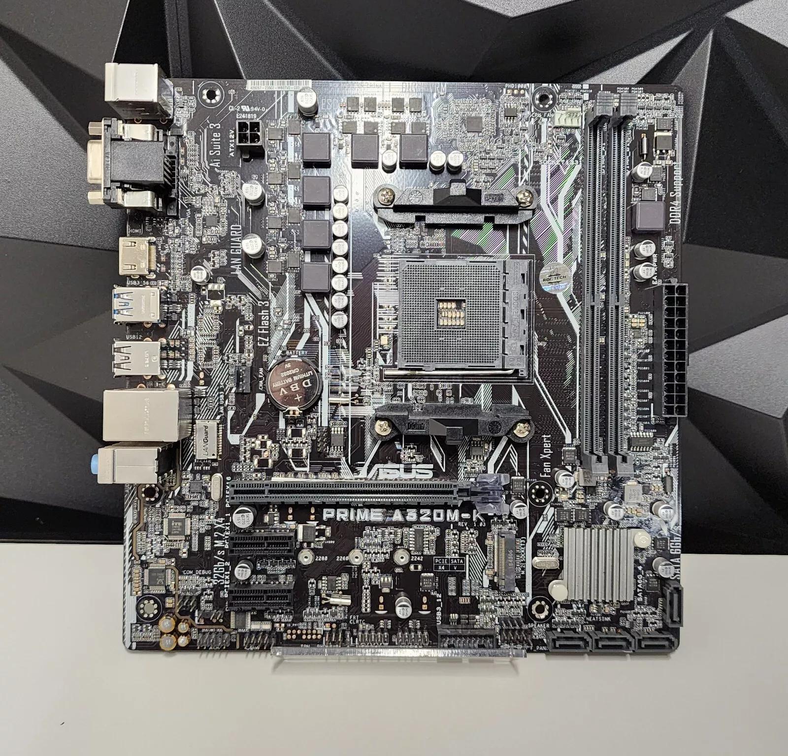 UPDATED BIOS ASUS Prime A320M-K RYZEN 3, 5, 7, 9 DDR4 Motherboard