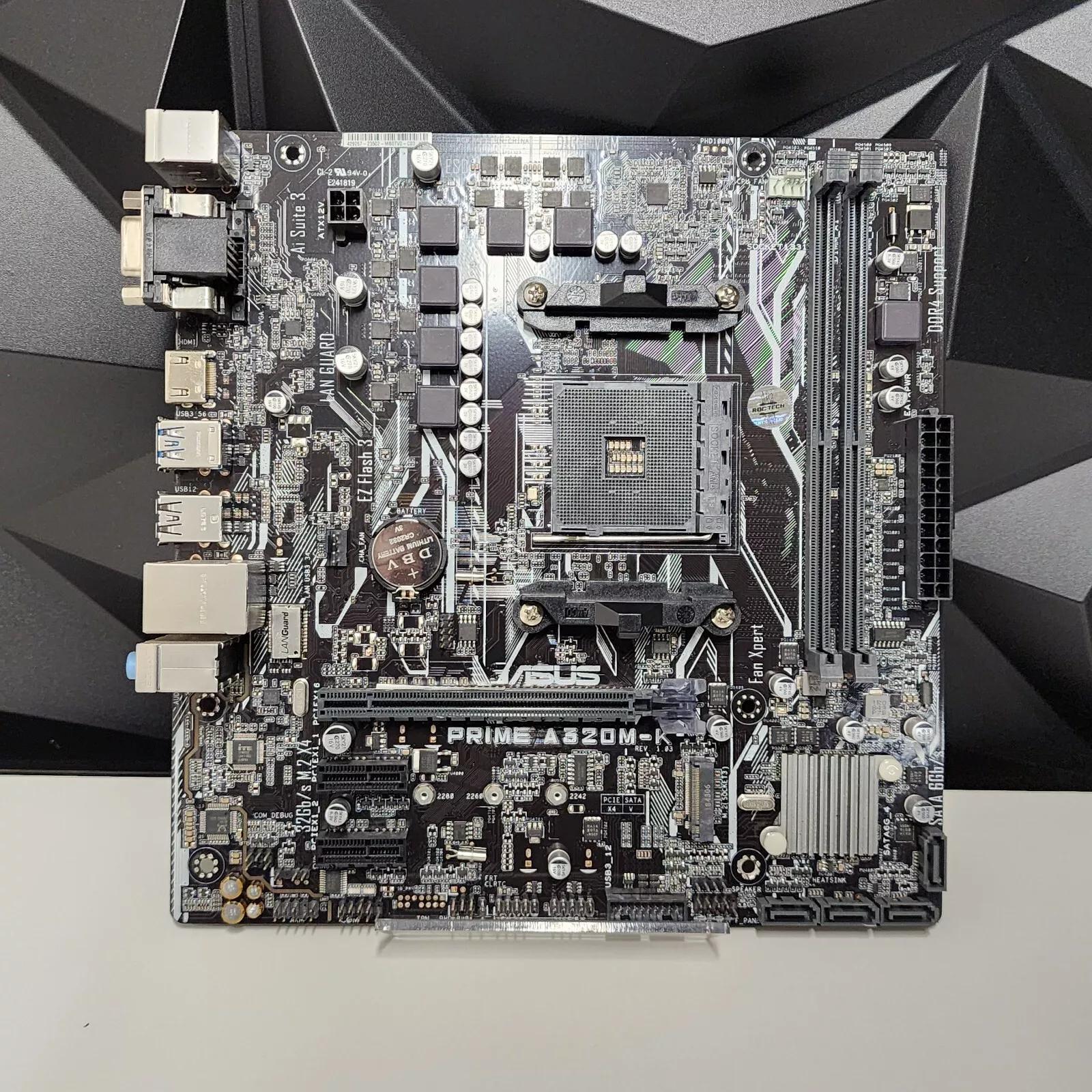 UPDATED BIOS ASUS Prime A320M-K RYZEN 3, 5, 7, 9 DDR4 Motherboard