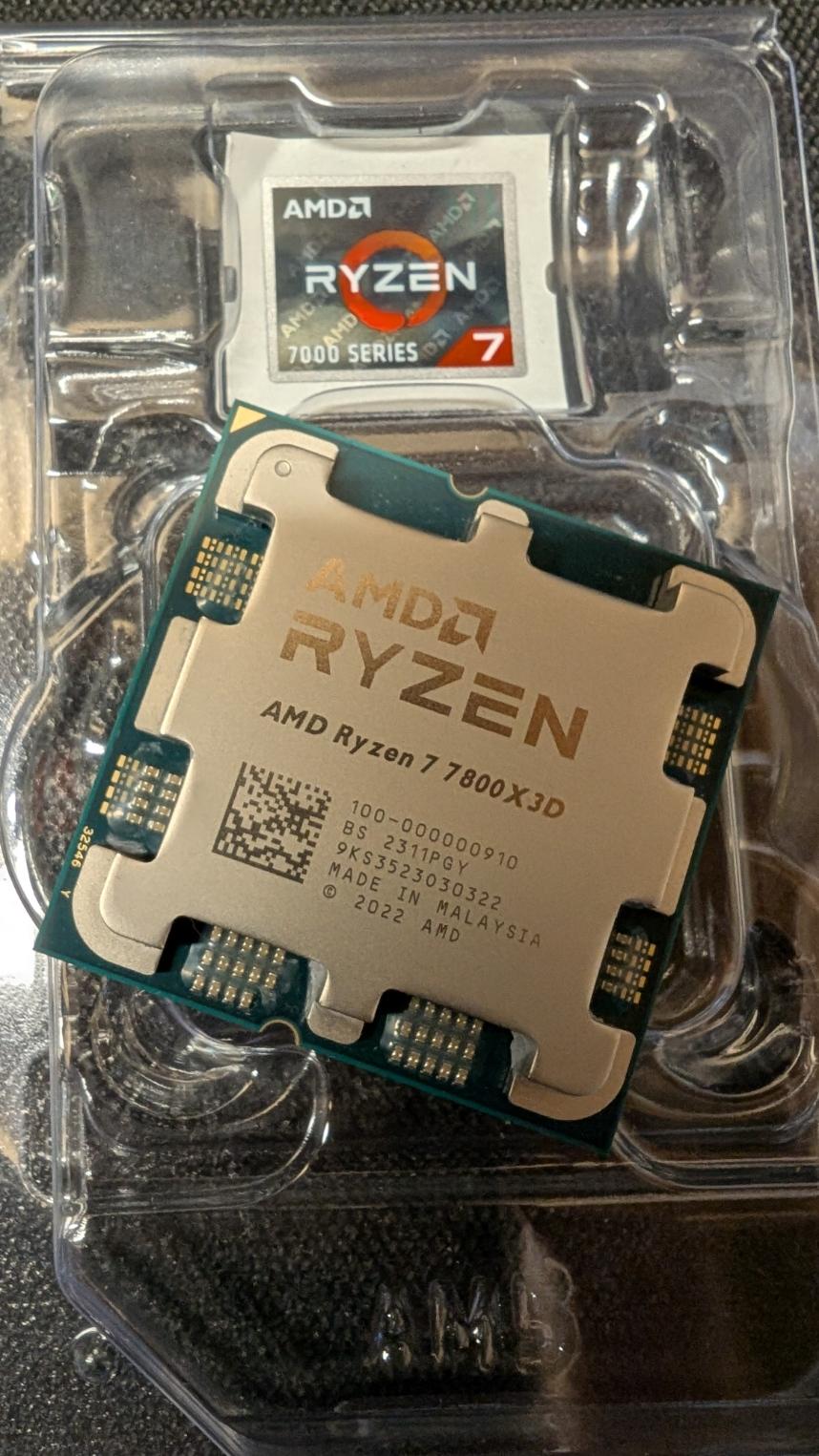 Ryzen 7800x3d with AsRock X870 motherboard