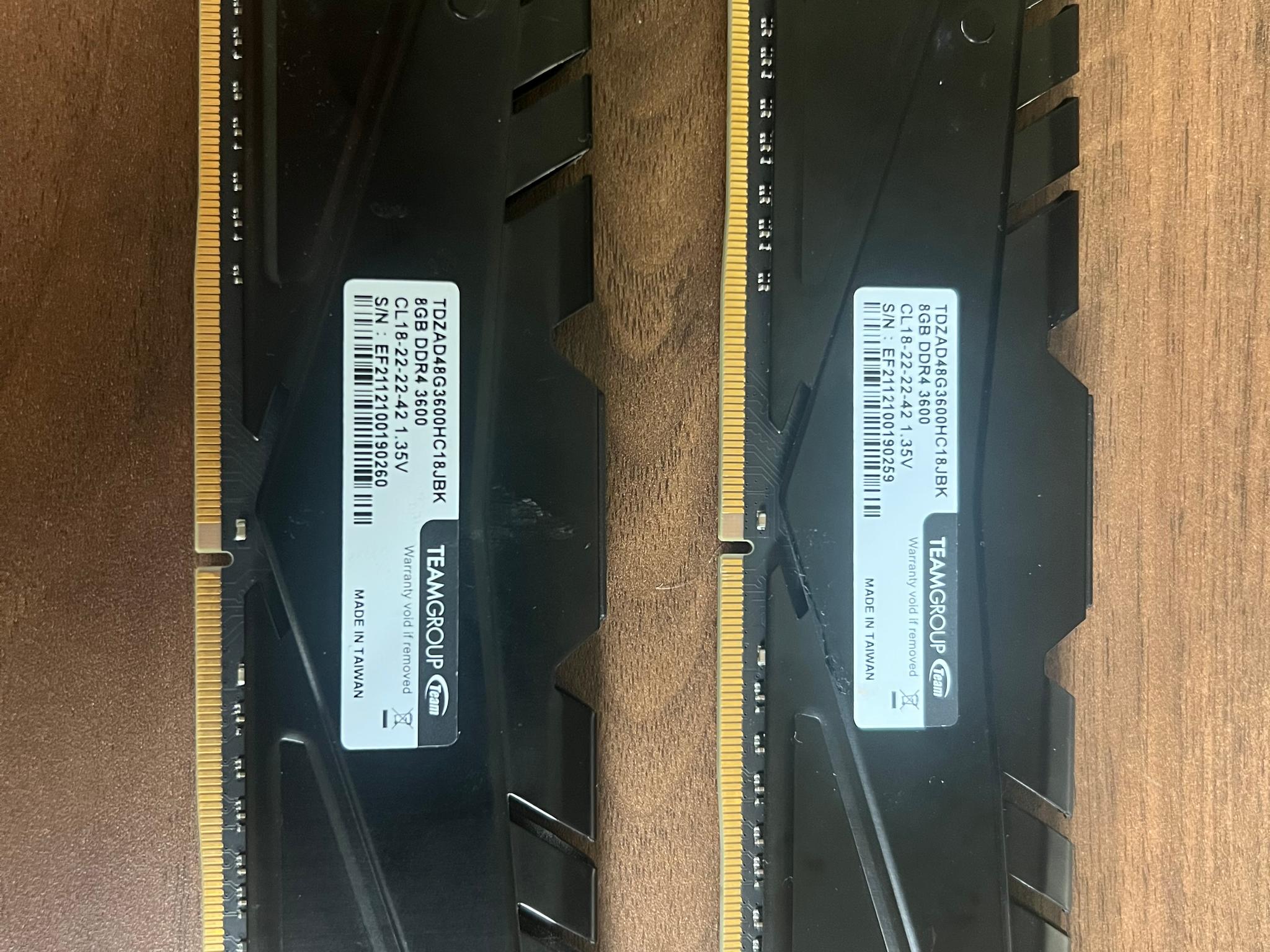 TEAMGROUP T-Force Vulcan Z 16GB DDR4-3600 (1x16GB) - Image 3