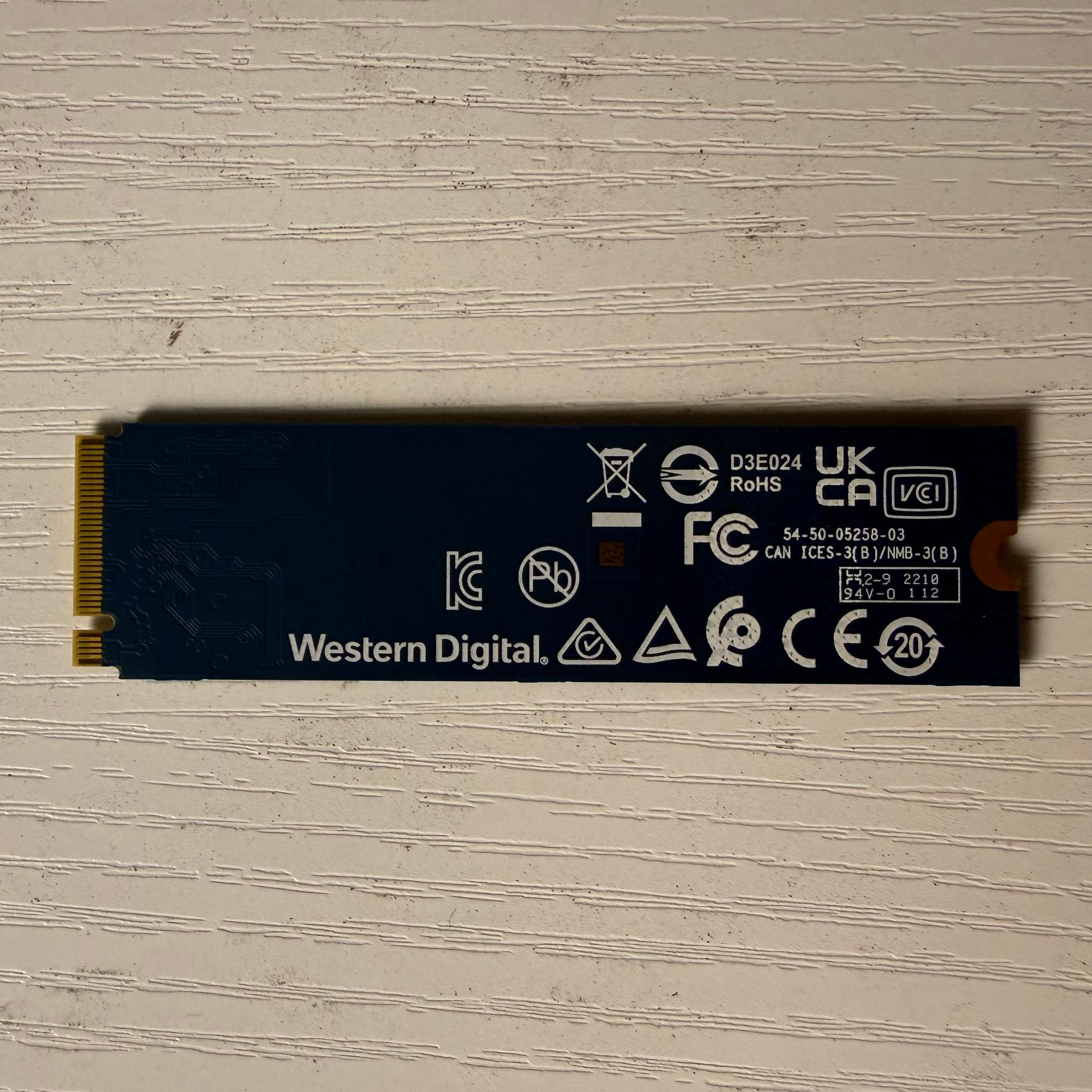 Western Digital WD Green SN350 2TB NVME SSD