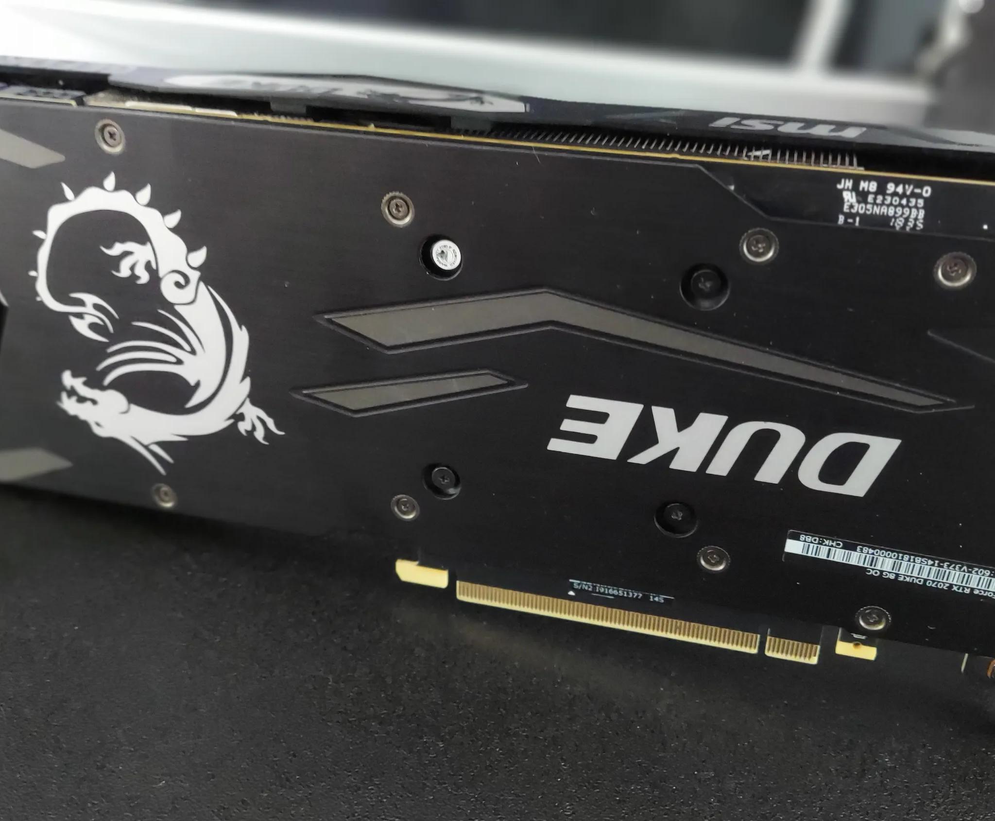 MSI 2070 8GB Duke Refurbished