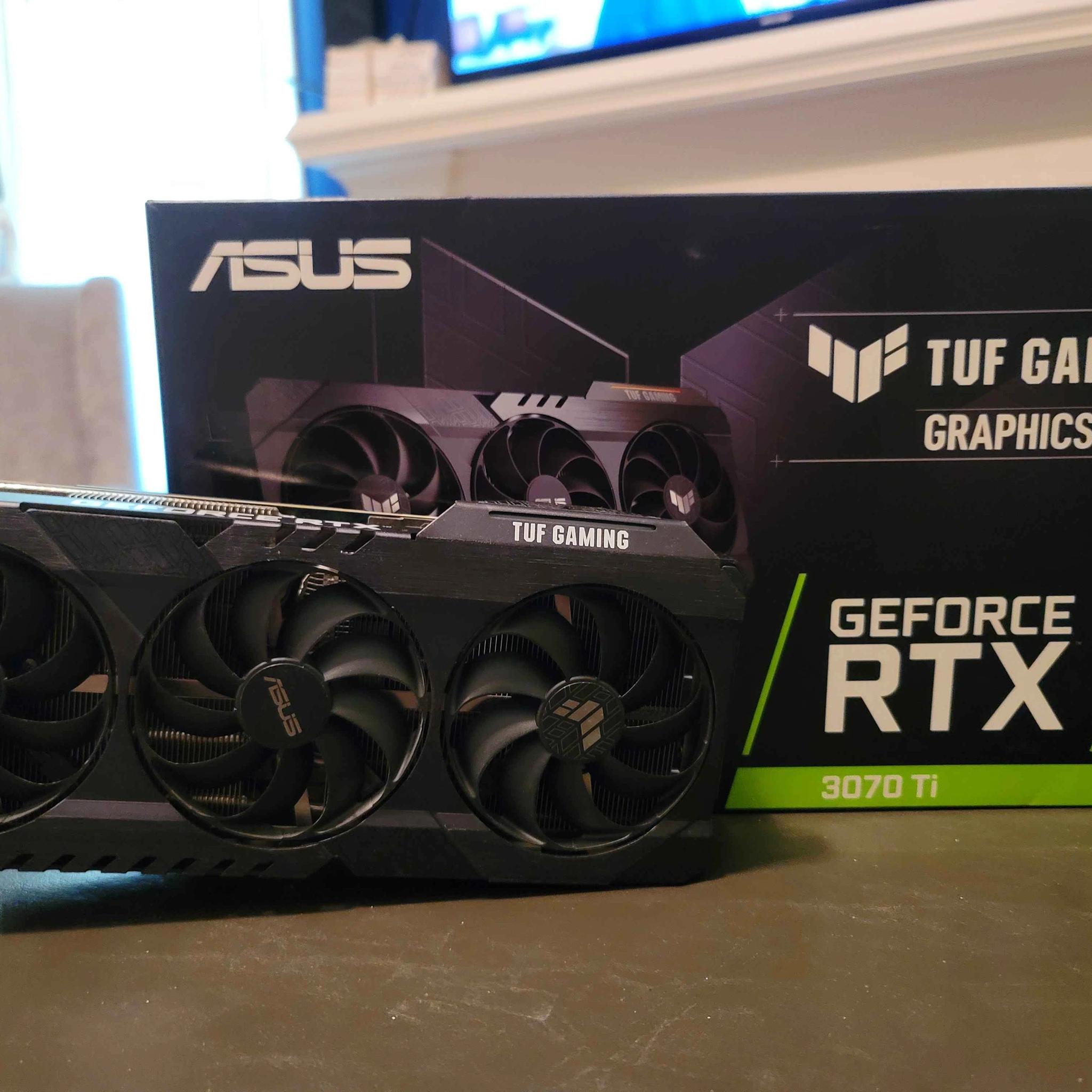 3070 Ti ASUS TUF Gaming GPU - Like New with Box.