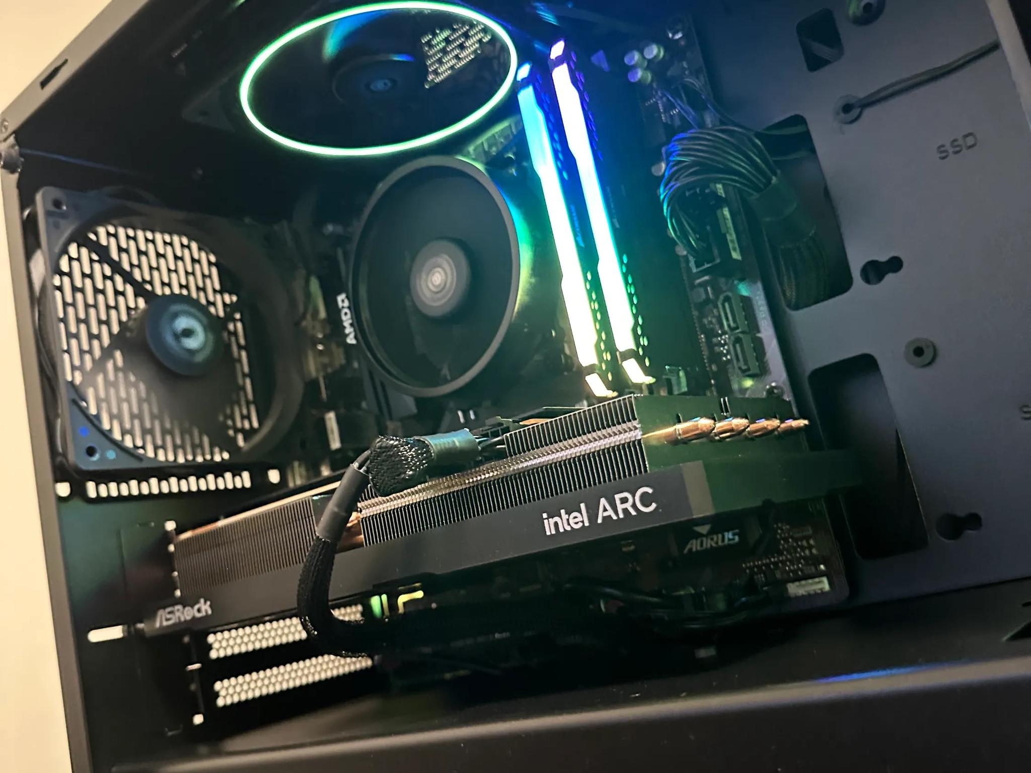Ryzen 5500 Intel Arc A580 Gaming PC