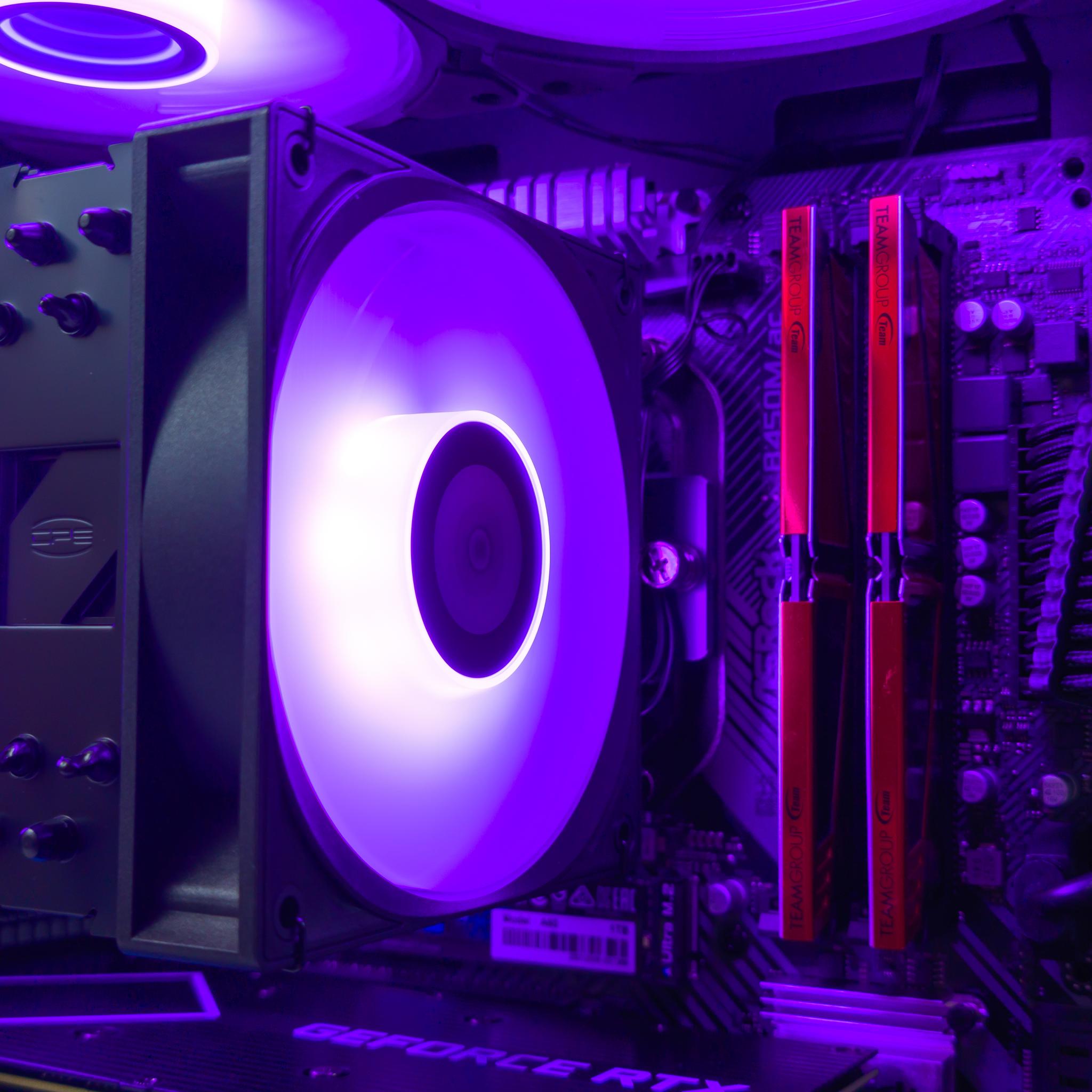 💜🖤 RTX 3060Ti / Ryzen 5 5500 / 16GB Gaming PC 🖤💜