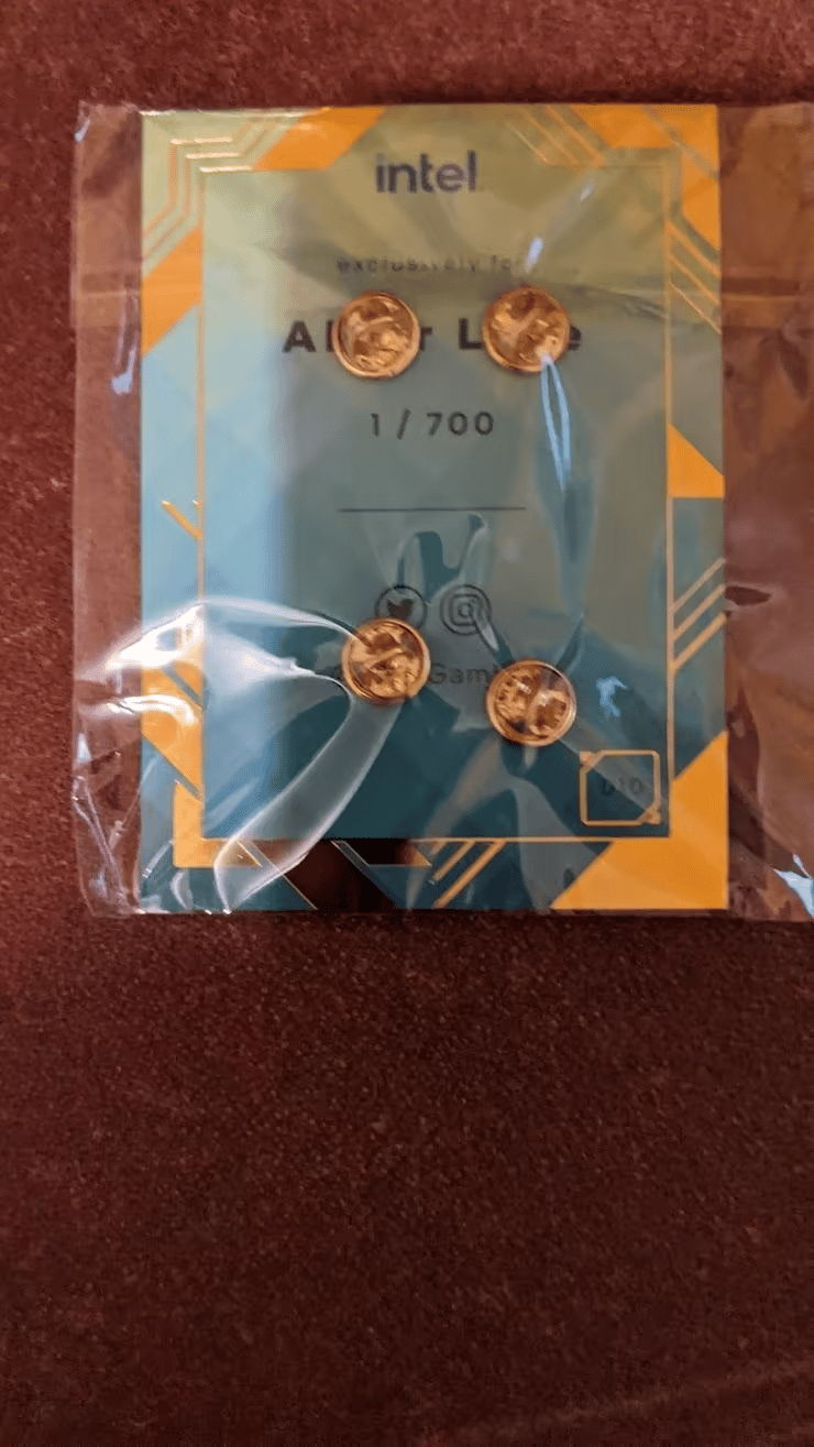 BNOB Intel Alder Lake pins and stickers