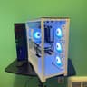OPEN White Gaming PC| Intel i5 / Amd RX580 / 8GB / 500GB SSD Win 10 Pro WiFi