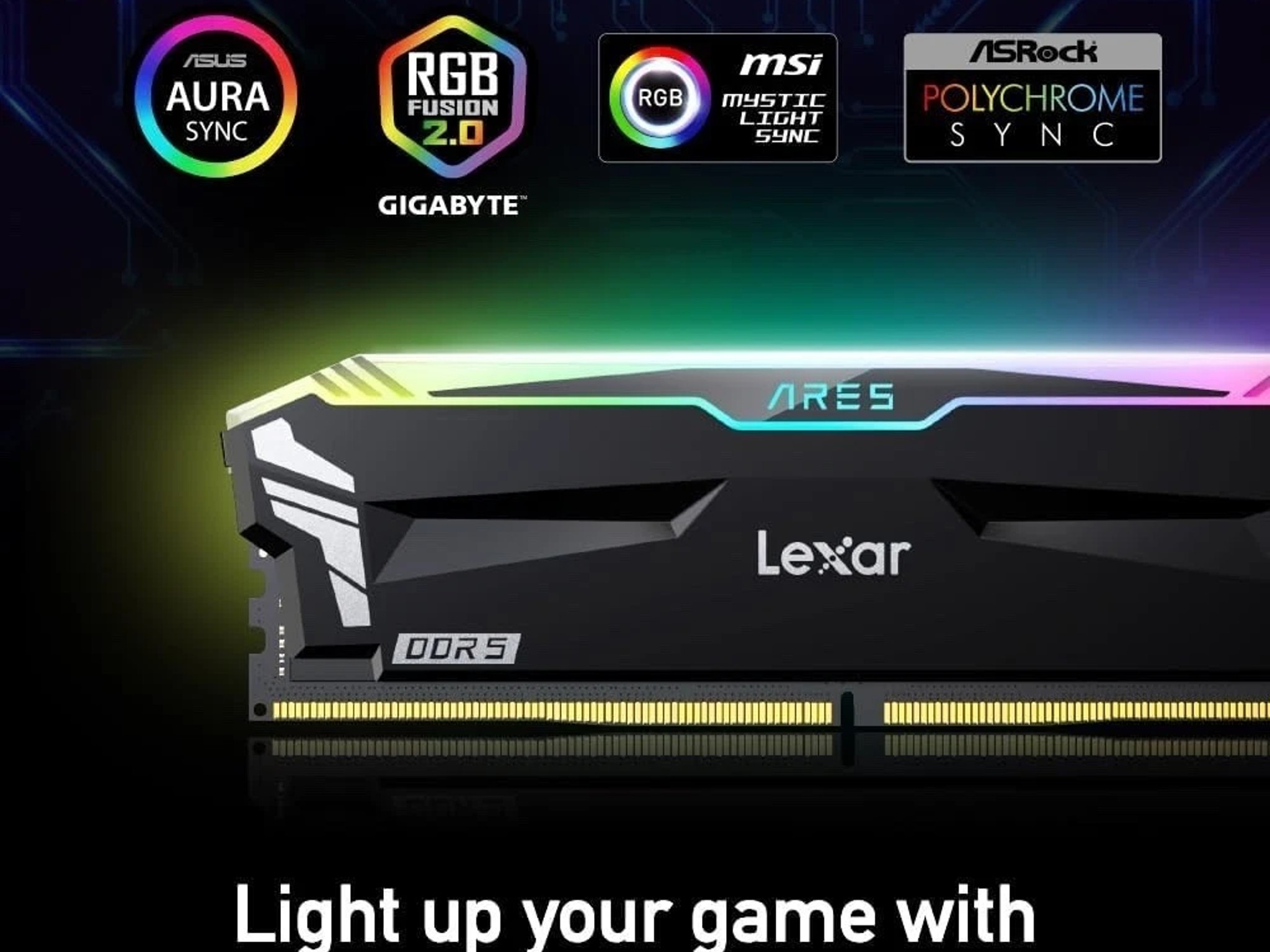 Lexar Ares DDR5 6000 CL30 RGB 32GB(2x16GB) UDIMM Memory XMP/EXPO *BRAND NEW*
