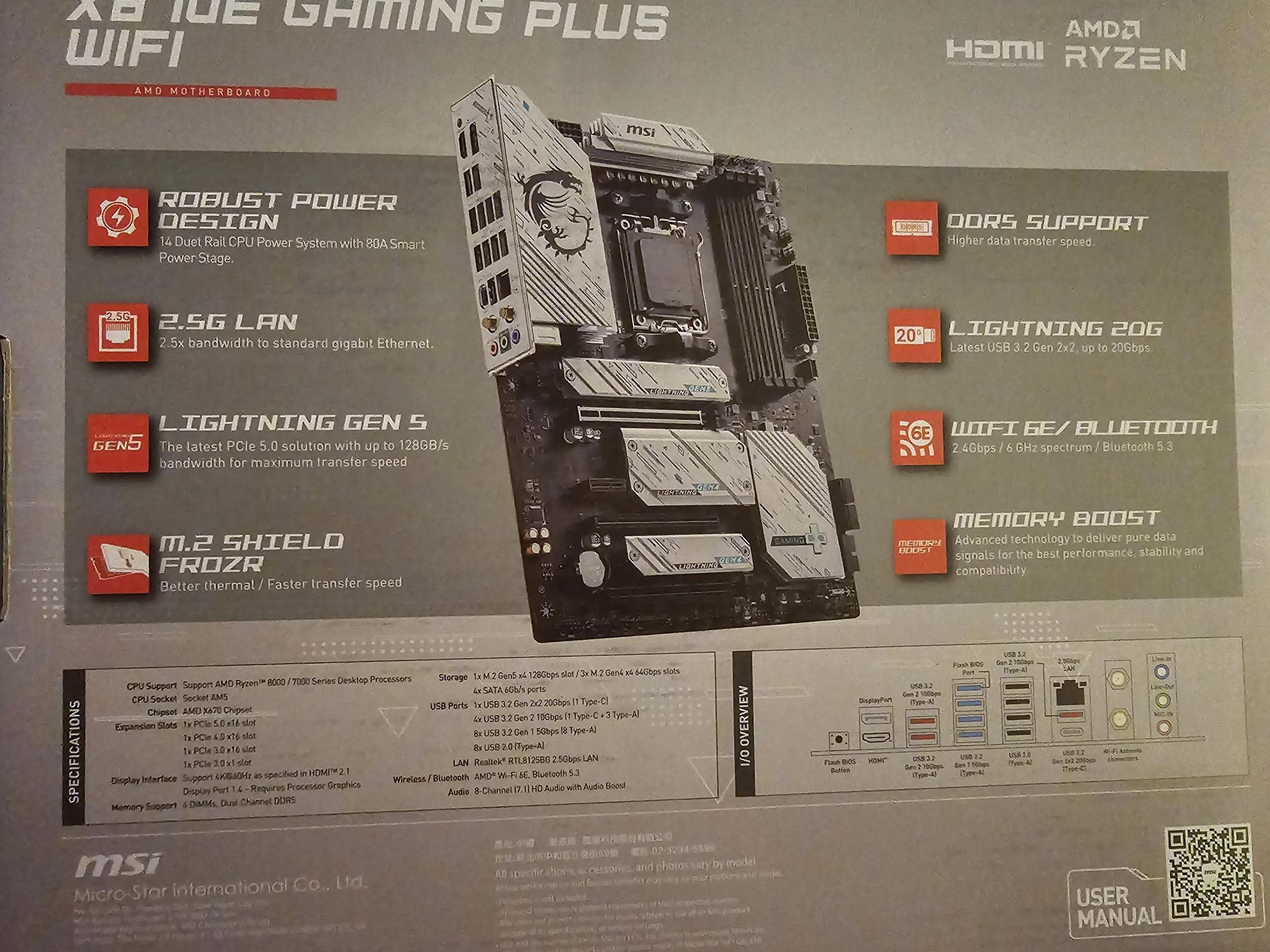 MSI X670E GAMING PLUS WIFI - Image 2