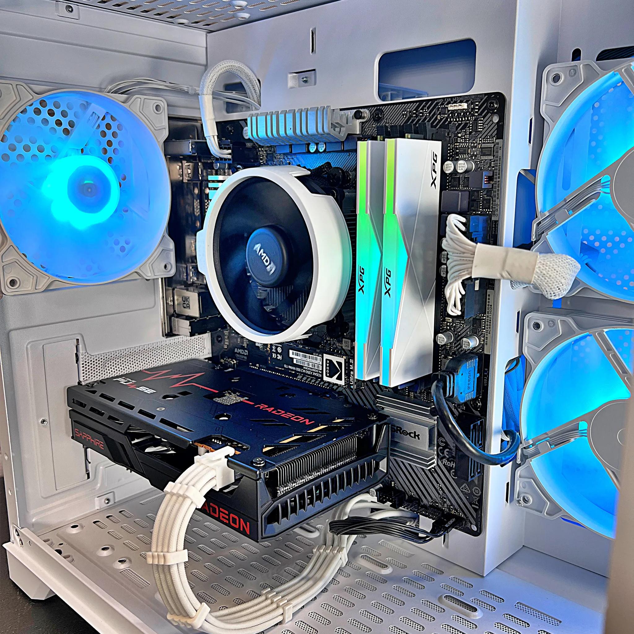 Ryzen 5 3600 RX 6600 16GB RAM 1TB M.2 Wifi 5 Bluetooth Window 10 Gaming PC
