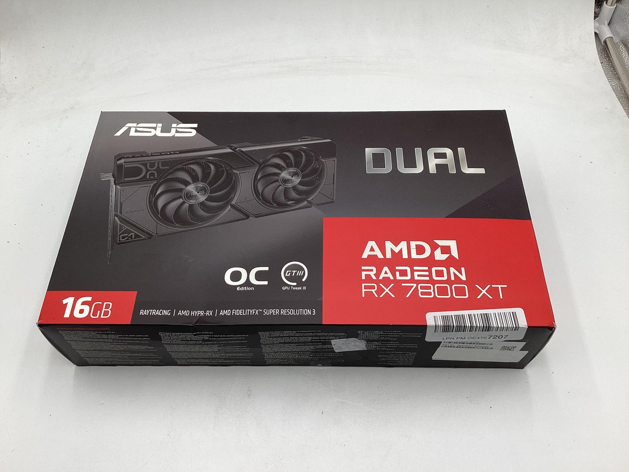 ASUS Dual Radeon™ RR X7800 XT 16G GDDR6X
