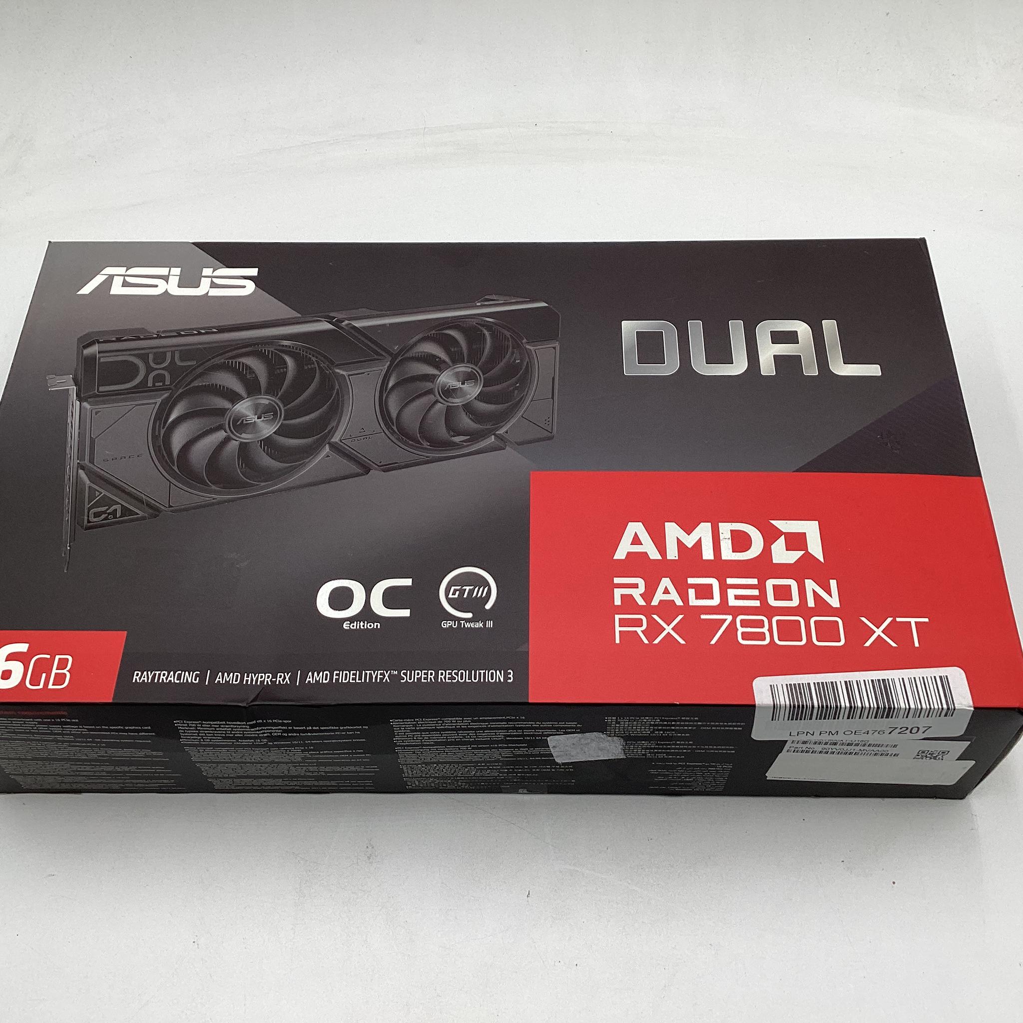 ASUS Dual Radeon™ RR X7800 XT 16G GDDR6X
