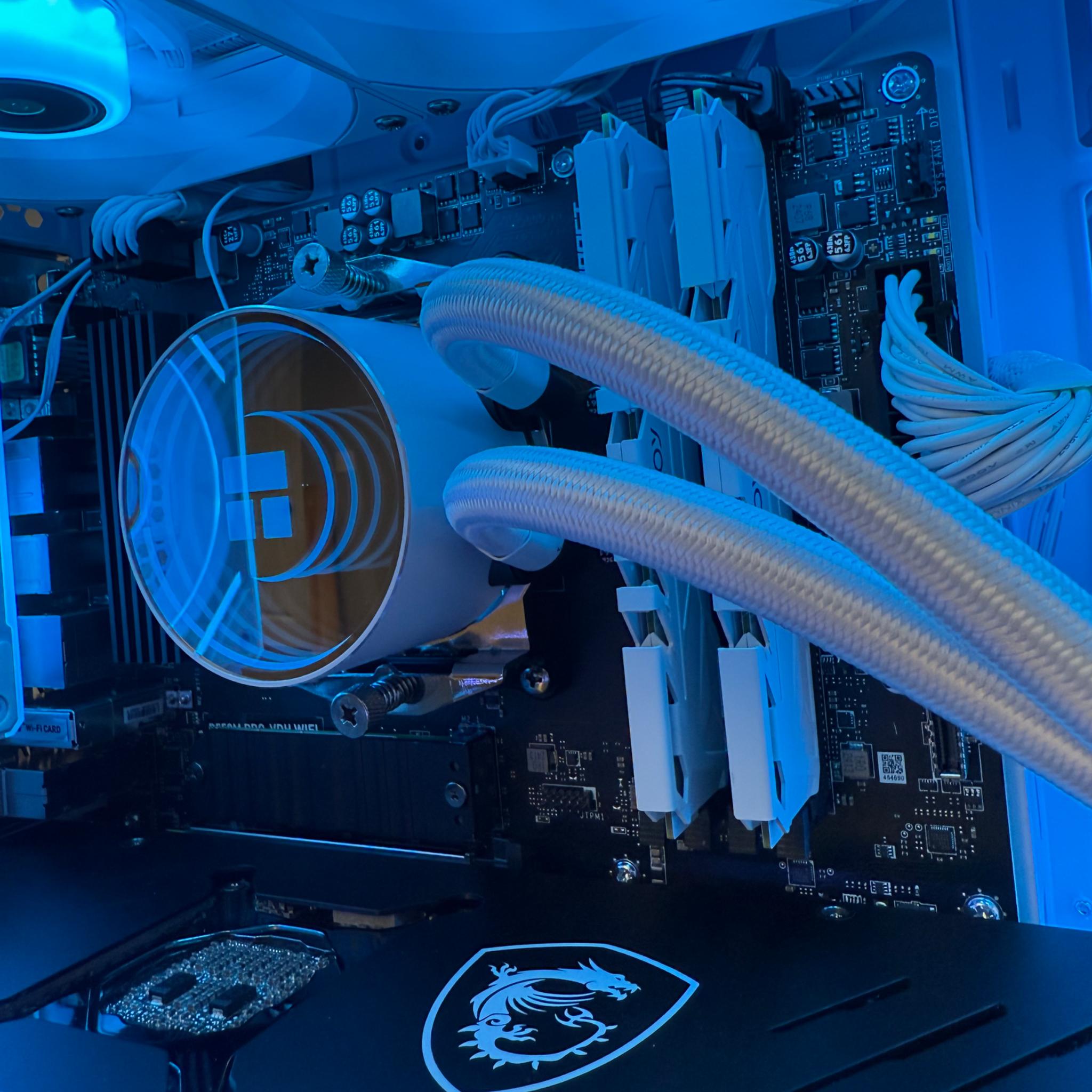 🧊ICE🧊-High End Liquid Cooled Gaming PC-RTX 3080 TI 12GB-Ryzen 7 5700X3D-32GB Ram-1TB SSD